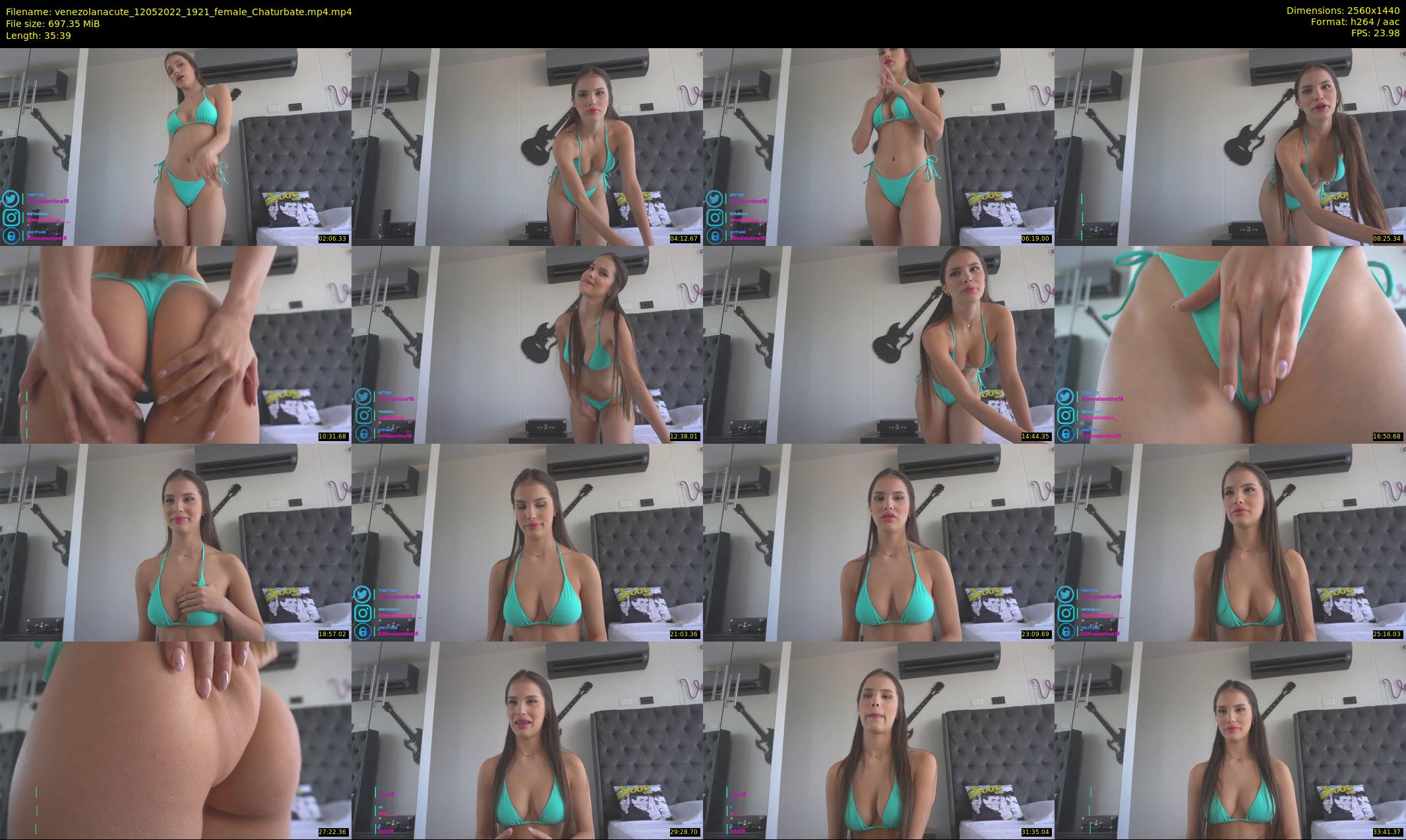 venezolanacute — 36 minute Chaturbate female cam show recording, 1080p, May 12, 2022