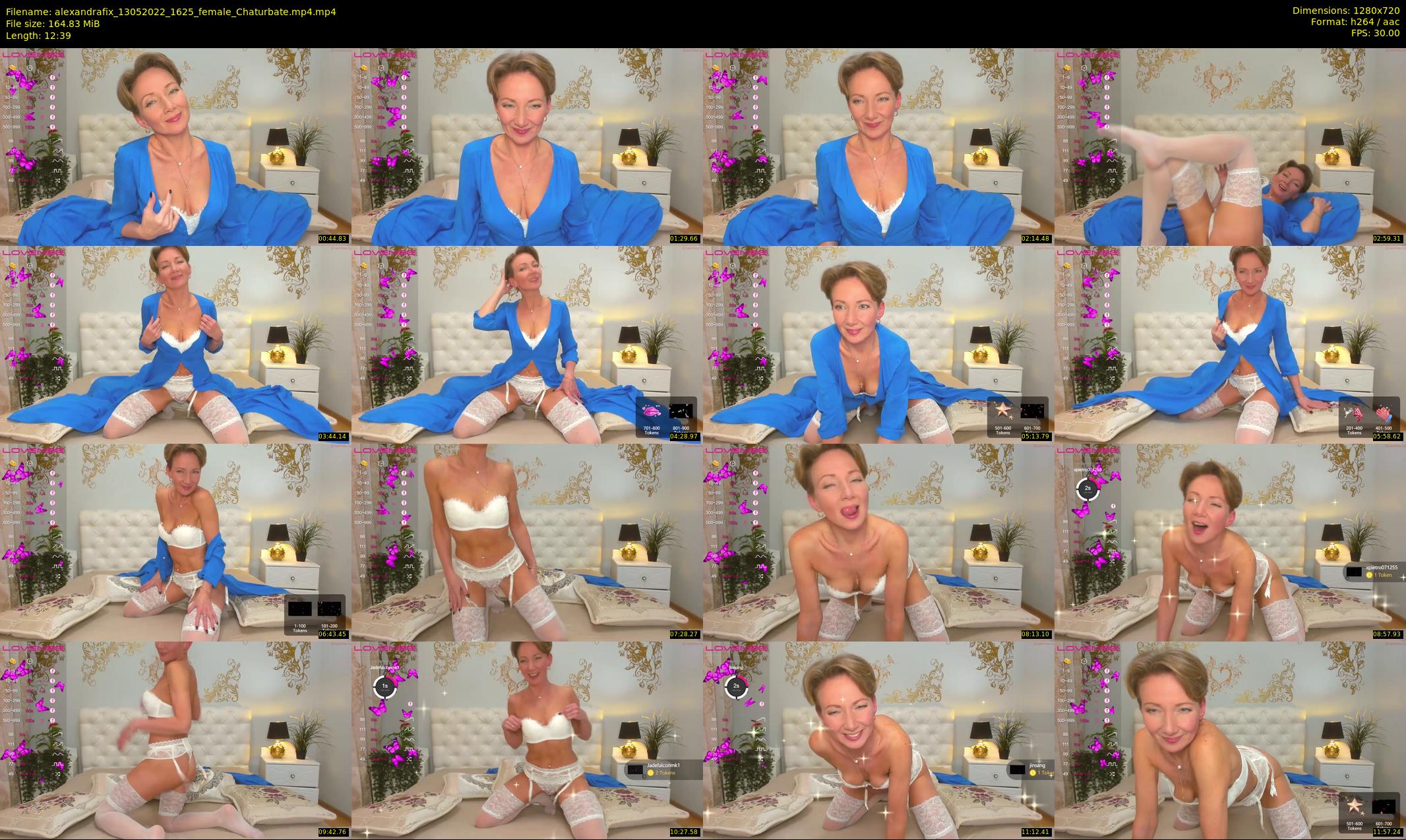 alexandrafix — 13 minute Chaturbate female cam show recording, 720p, May 13, 2022