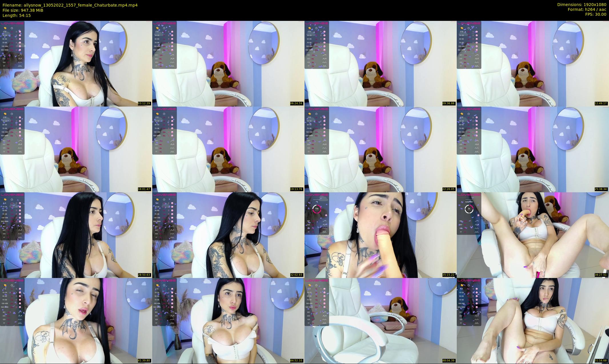 allysnow — 55 minute Chaturbate female cam show recording, 1080p, May 13, 2022