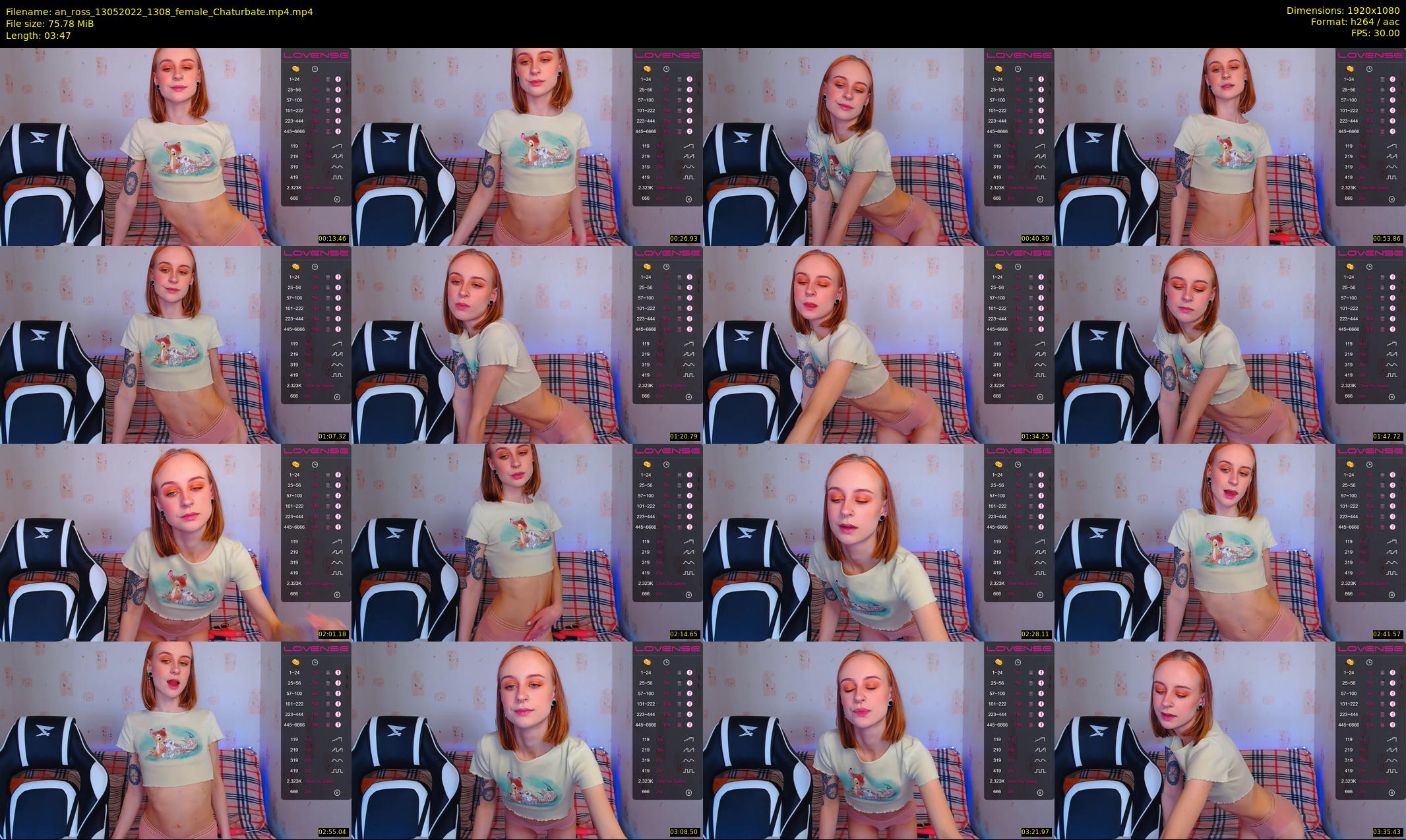 an_ross — 4 minute Chaturbate female cam show recording, 1080p, May 13, 2022