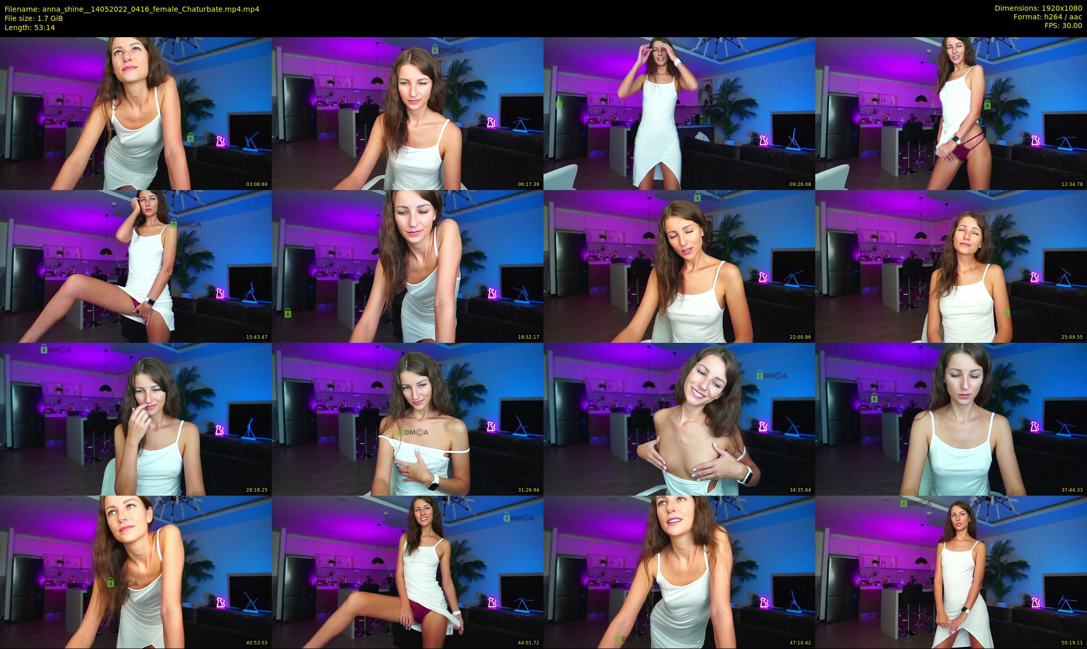 anna_shine_ — 54 minute Chaturbate female cam show recording, 1080p, May 14, 2022