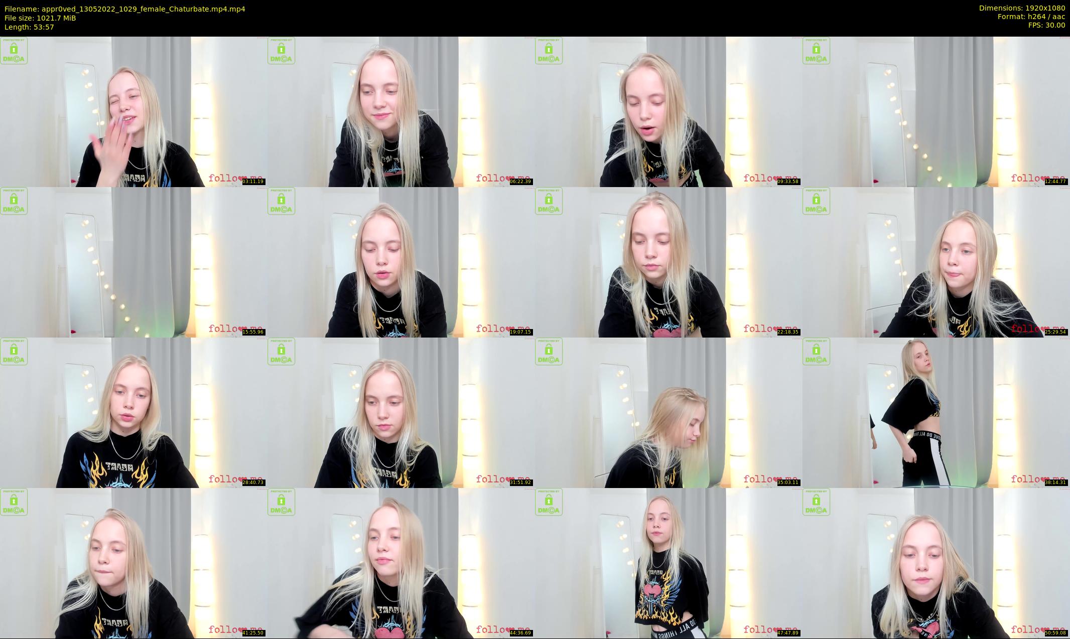 appr0ved — 54 minute Chaturbate female cam show recording, 1080p, May 13, 2022
