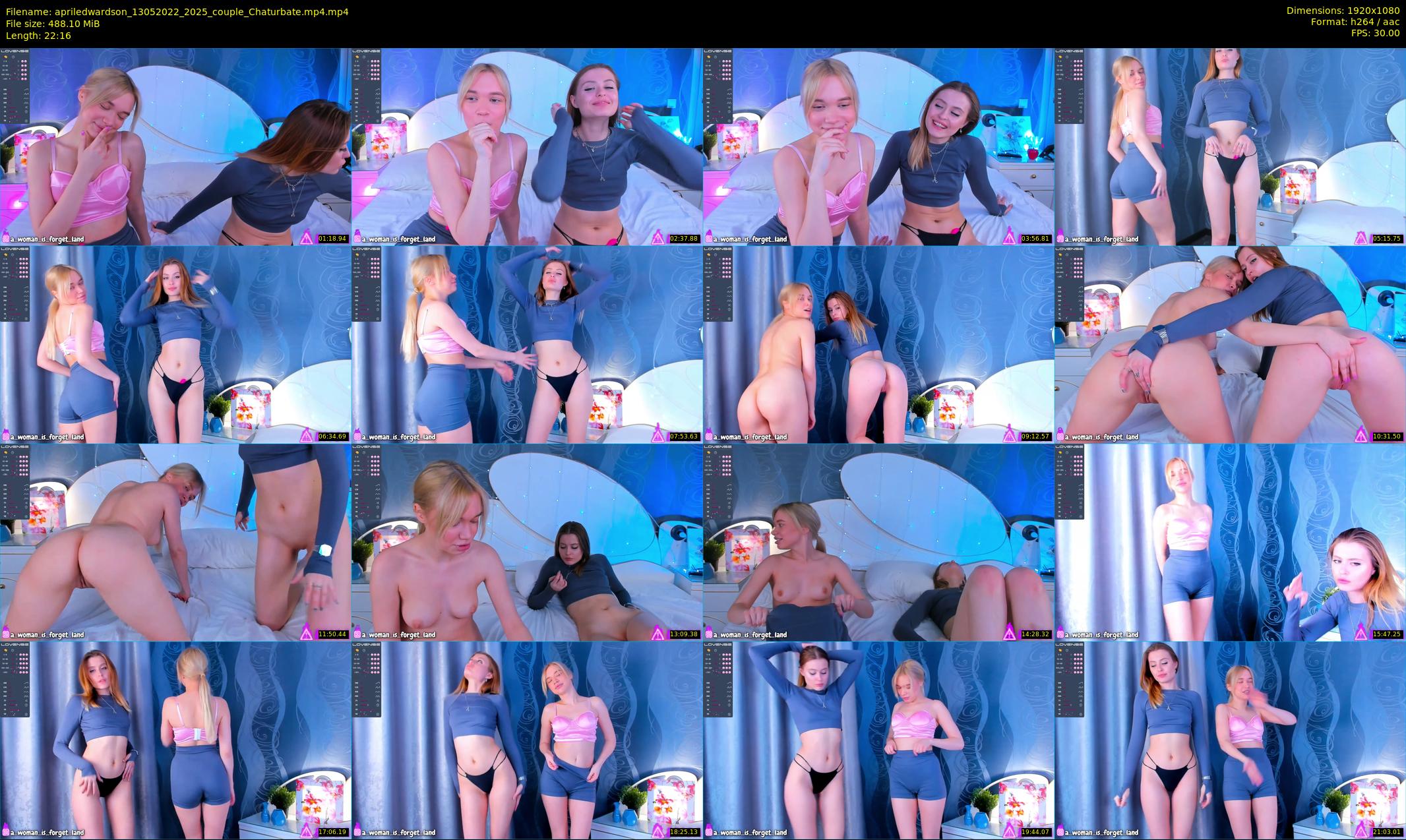apriledwardson — 23 minute Chaturbate couple cam show recording, 1080p, May 13, 2022