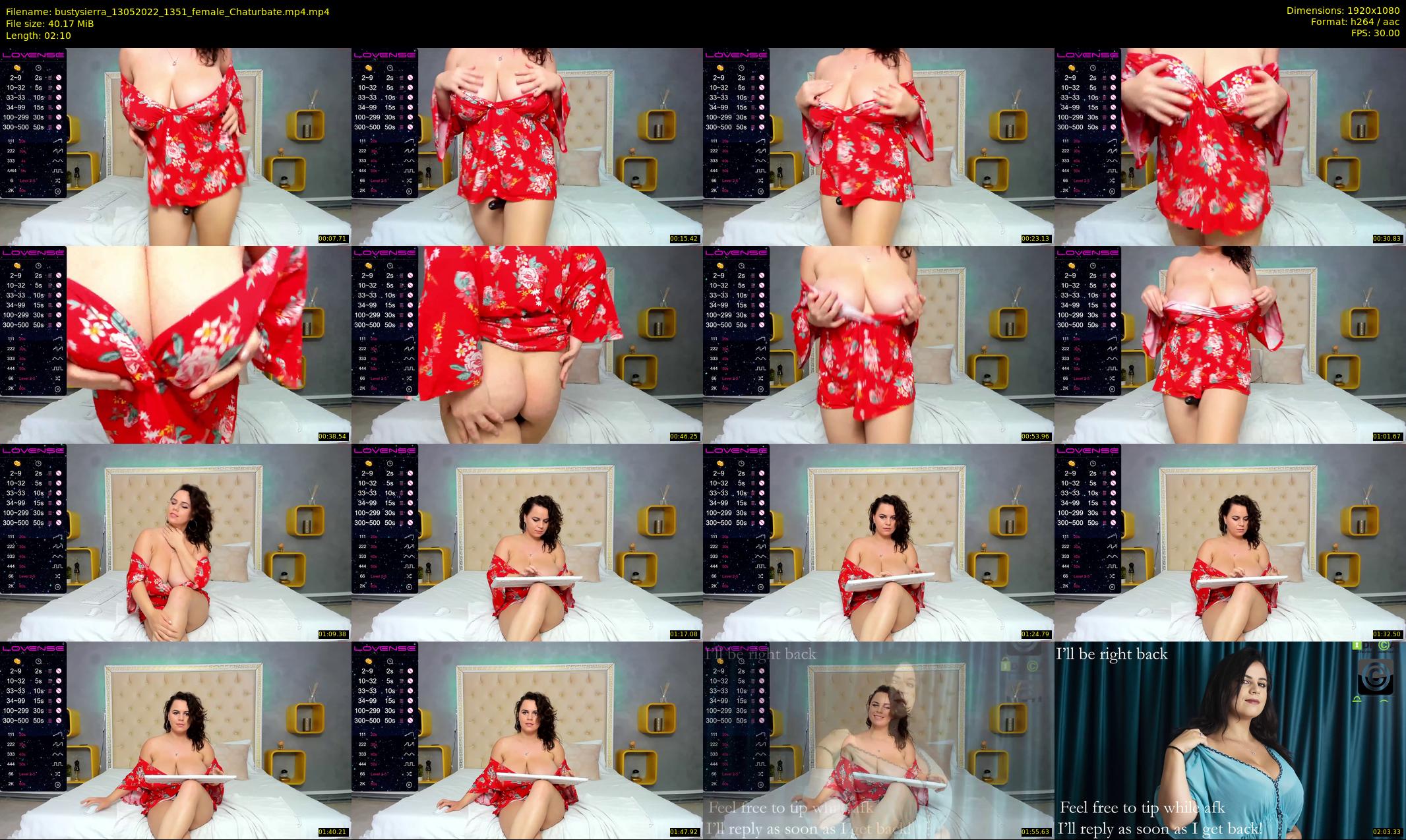 bustysierra — 3 minute Chaturbate female cam show recording, 1080p, May 13, 2022