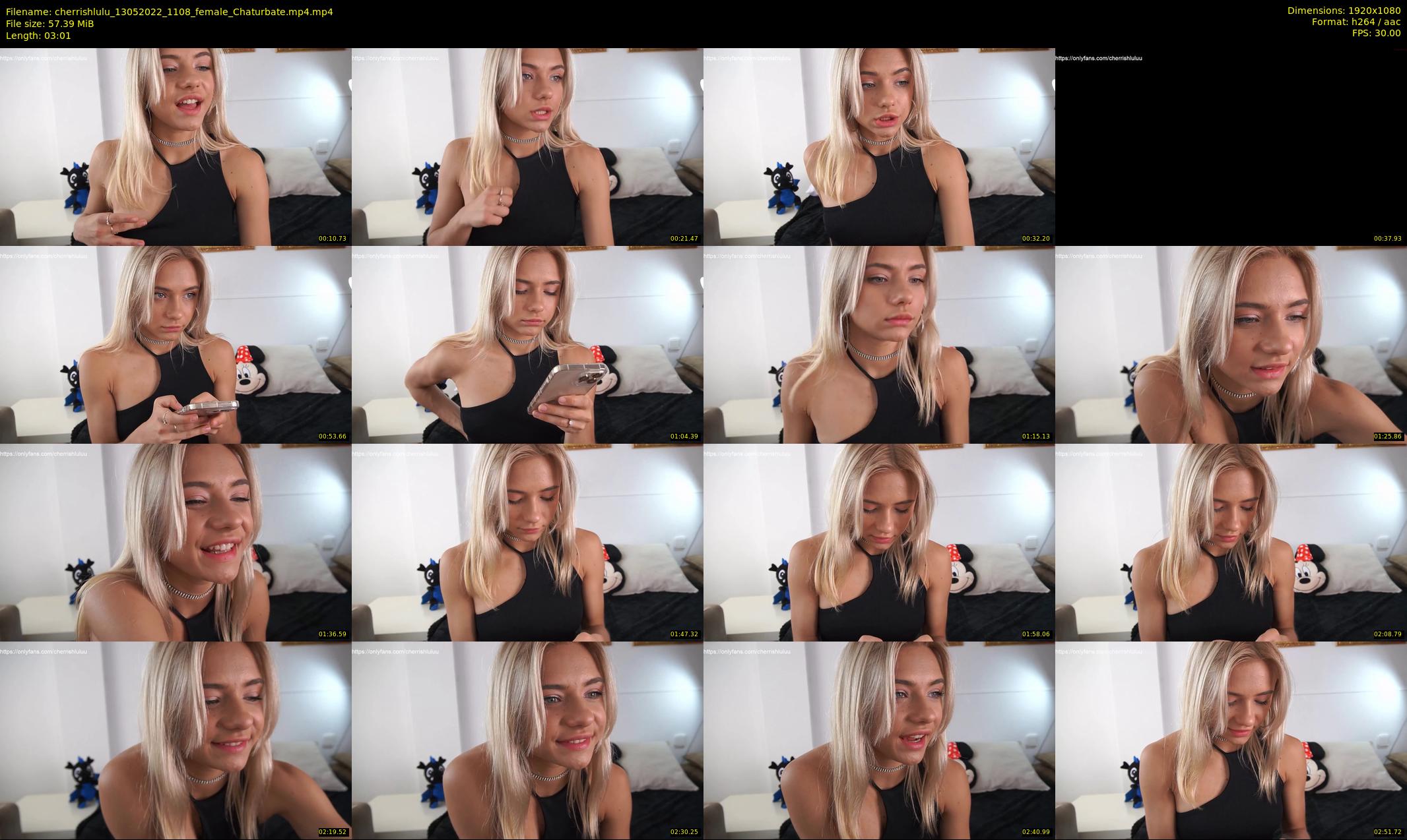 cherrishlulu — 4 minute Chaturbate female cam show recording, 1080p, May 13, 2022