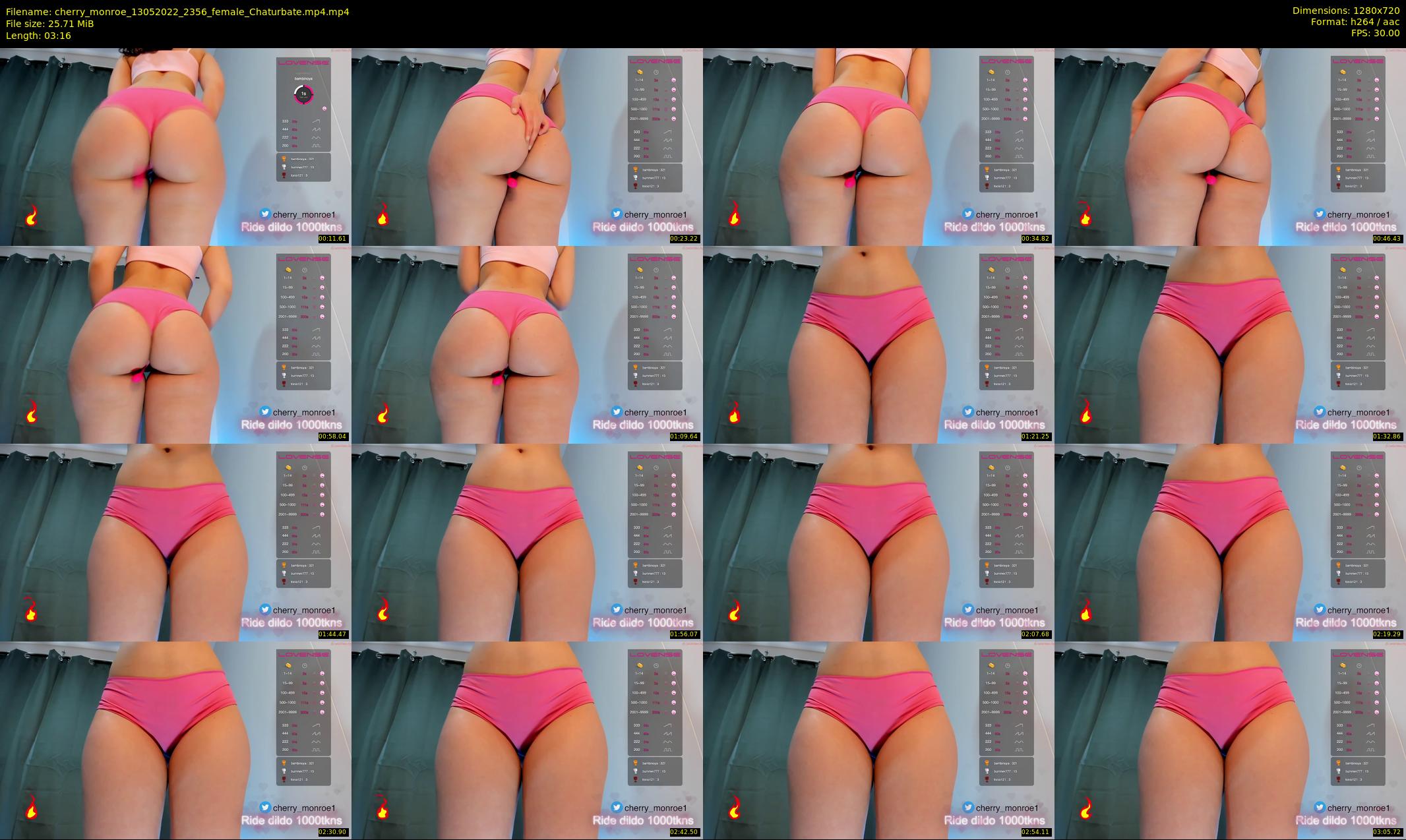 cherry_monroe — 4 minute Chaturbate female cam show recording, 720p, May 13, 2022