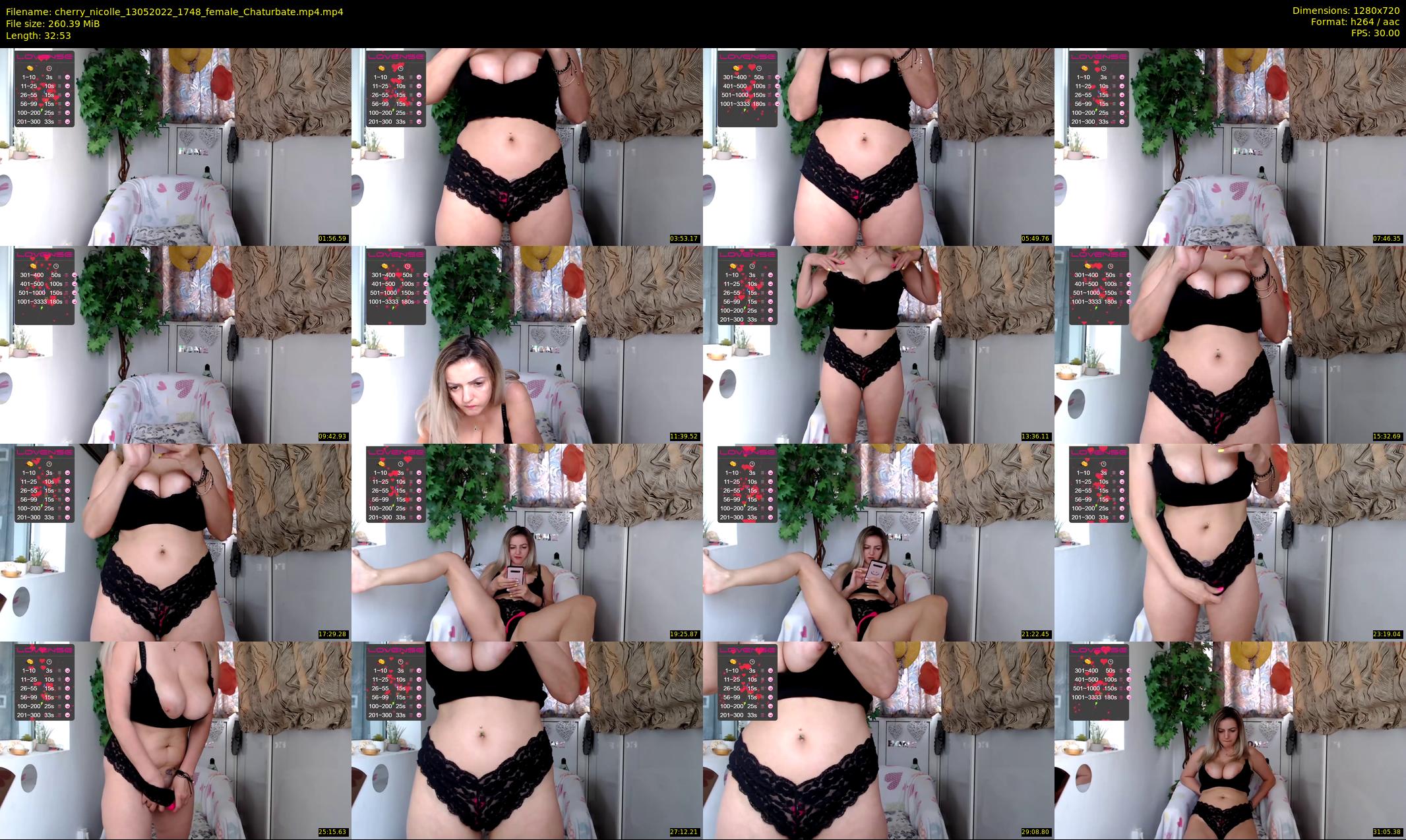 cherry_nicolle — 33 minute Chaturbate female cam show recording, 720p, May 13, 2022