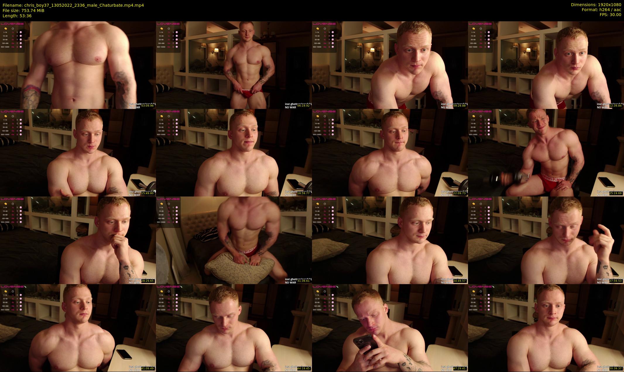 chris_boy37 — 54 minute Chaturbate male cam show recording, 1080p, May 13, 2022