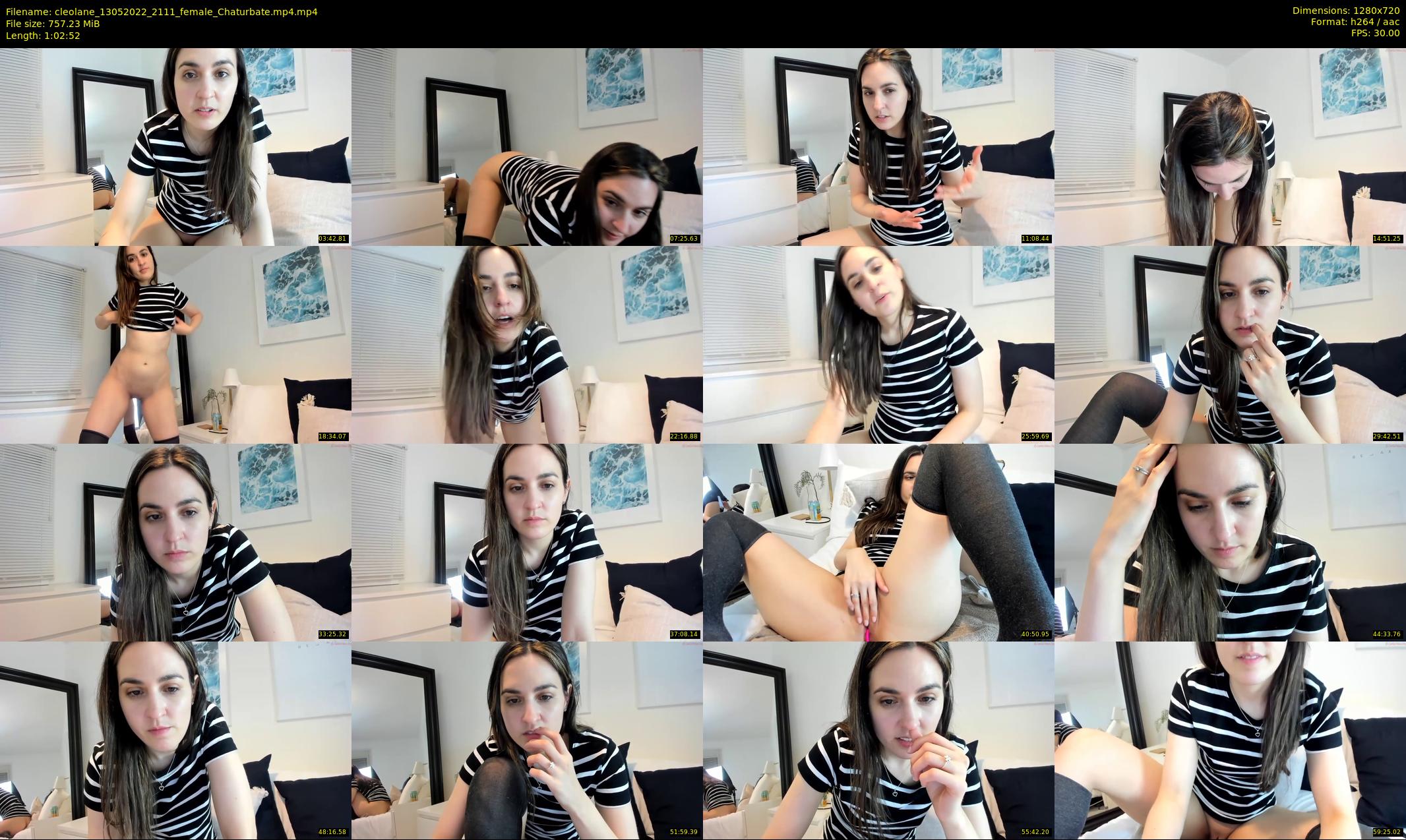 cleolane — 63 minute Chaturbate female cam show recording, 720p, May 13, 2022