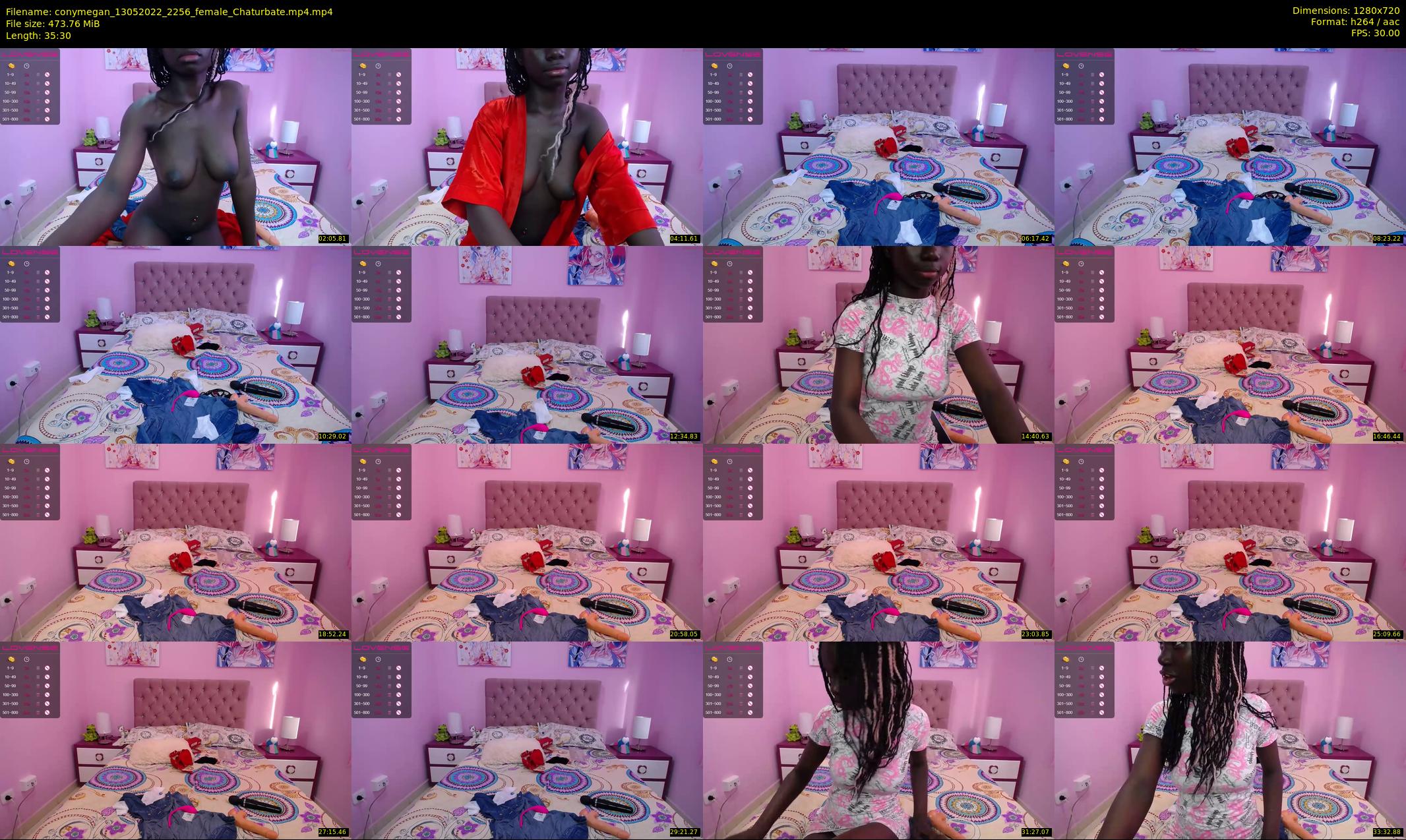 conymegan — 36 minute Chaturbate female cam show recording, 720p, May 13, 2022