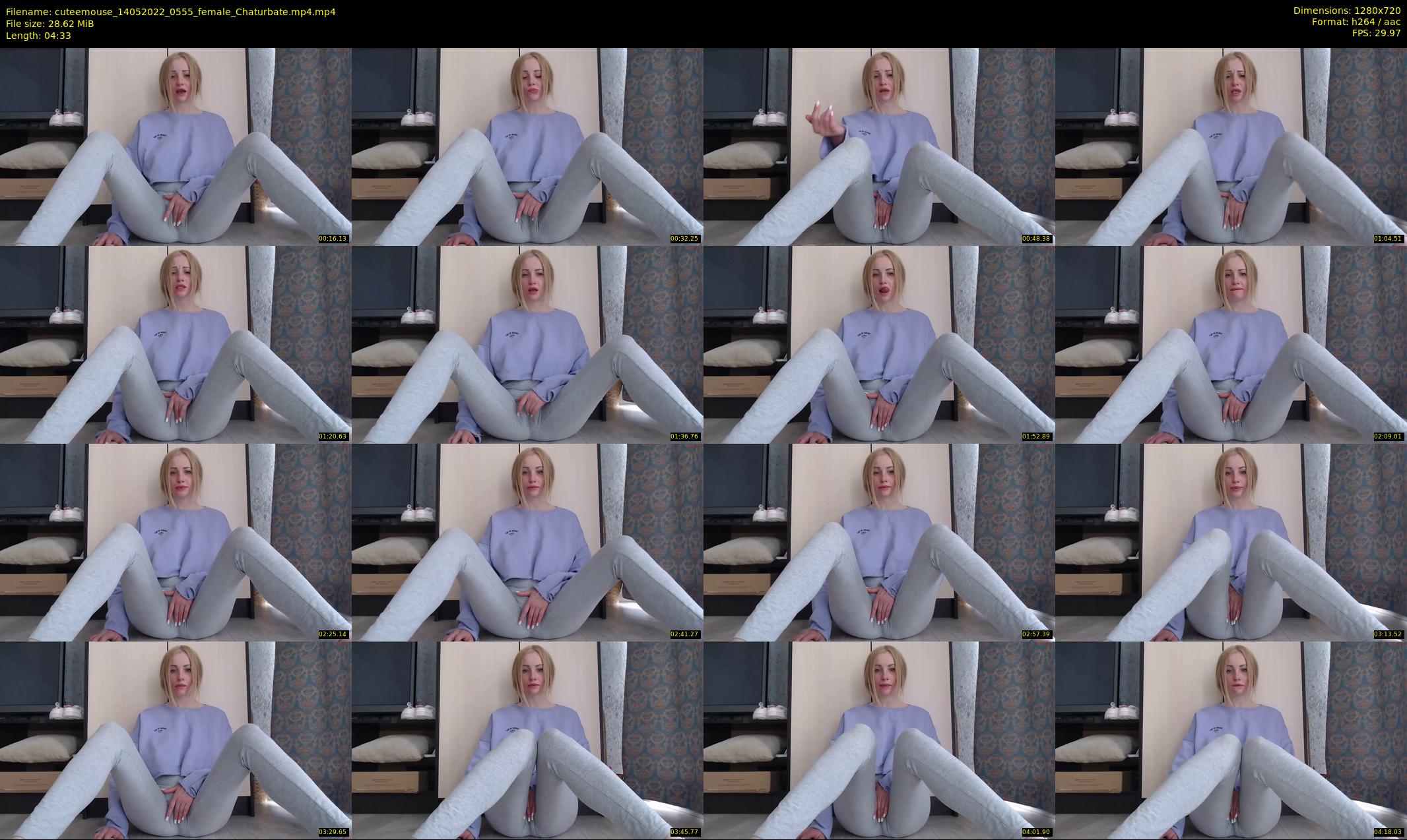 cuteemouse — 5 minute Chaturbate female cam show recording, 720p, May 14, 2022
