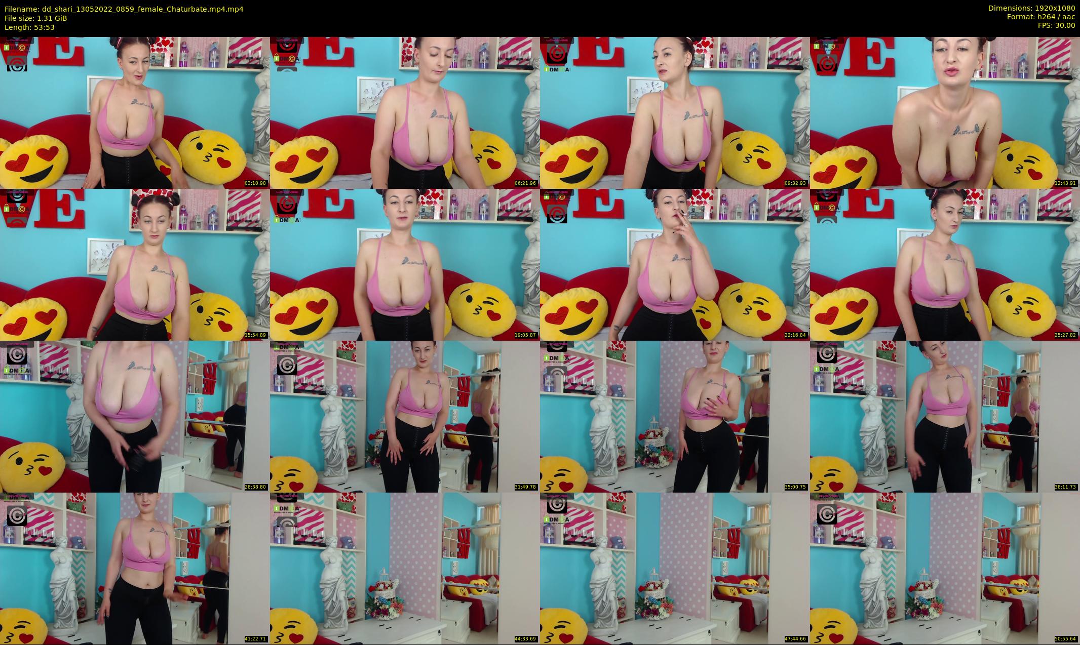 dd_shari — 54 minute Chaturbate female cam show recording, 1080p, May 13, 2022