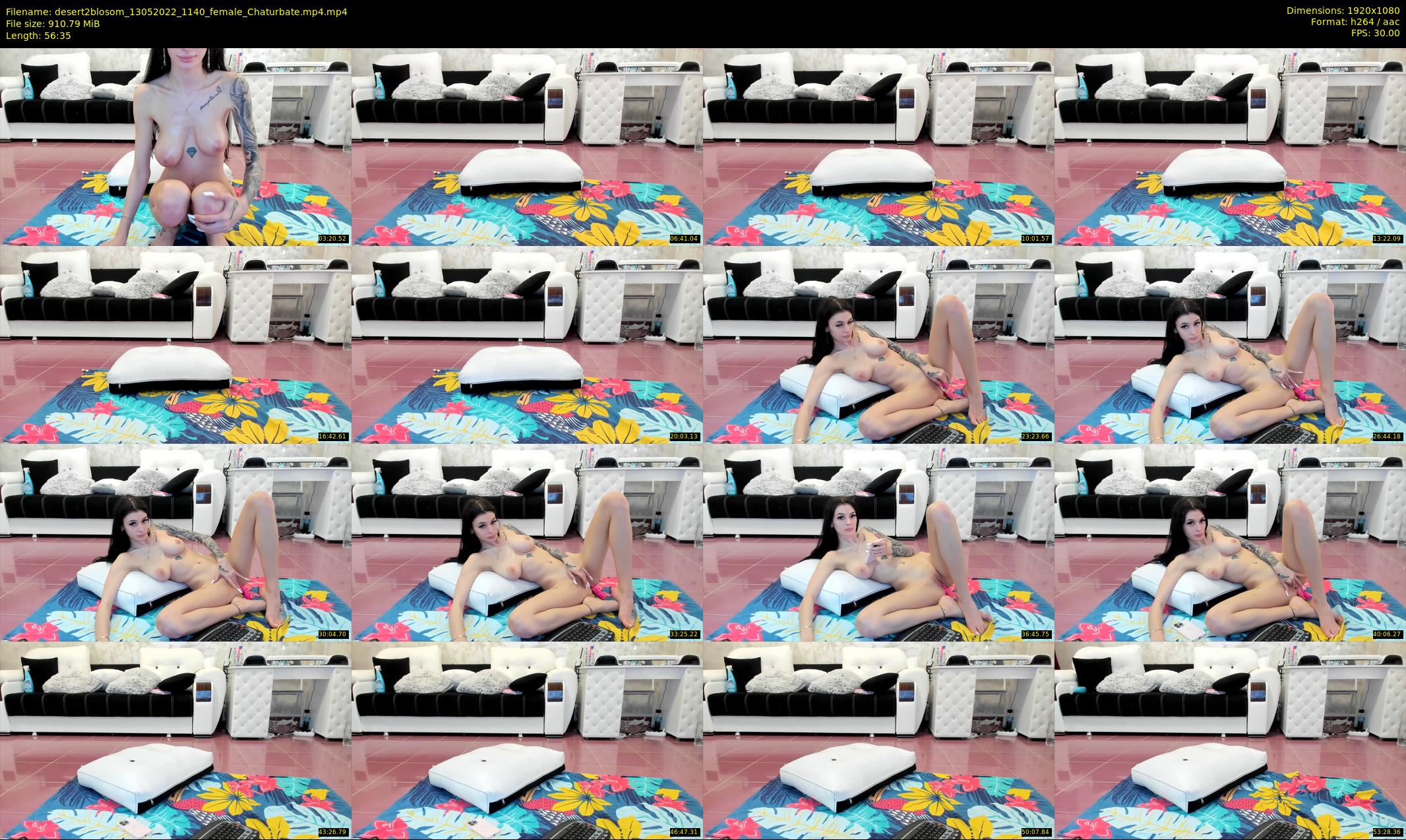 desert2blosom — 57 minute Chaturbate female cam show recording, 1080p, May 13, 2022
