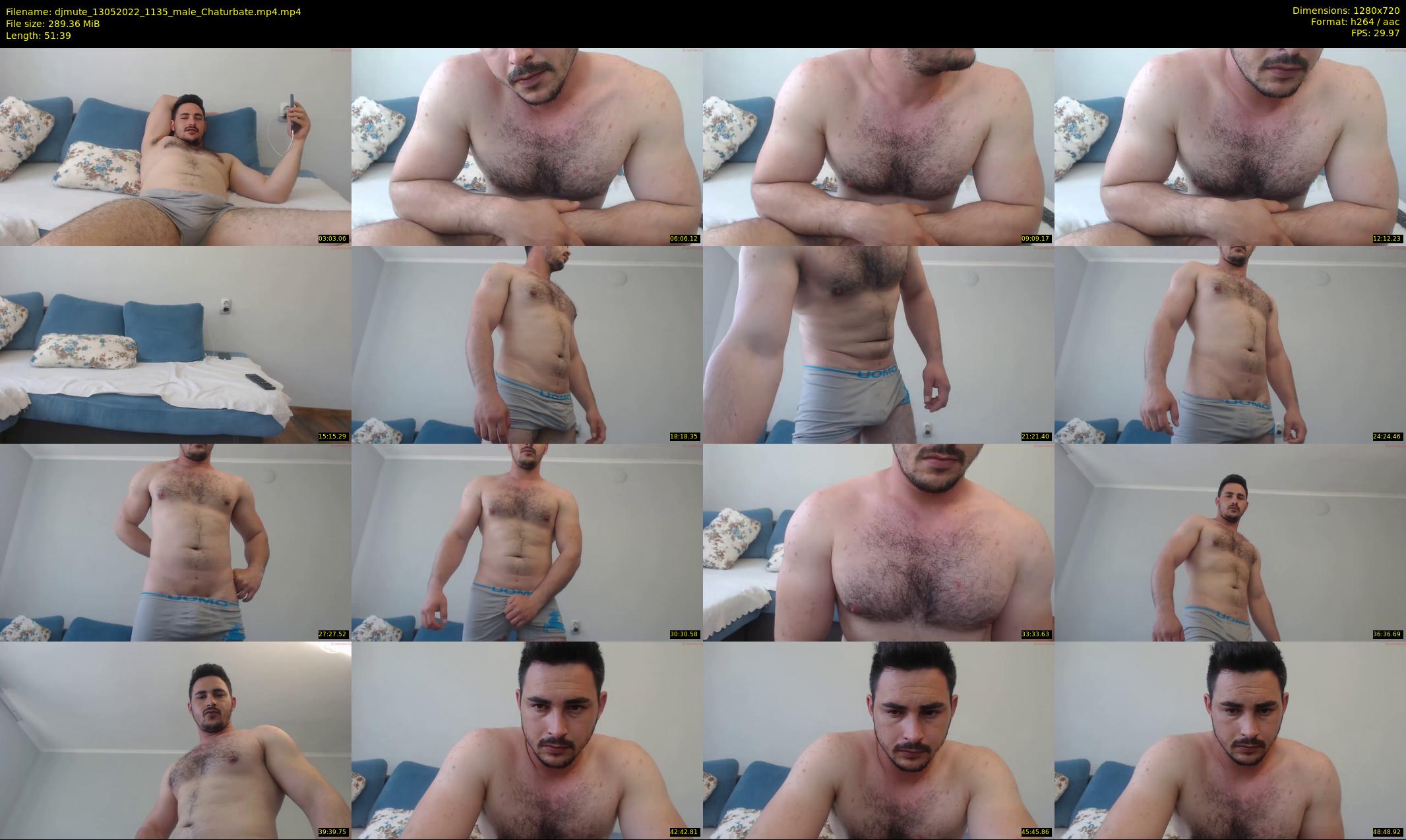 djmute — 52 minute Chaturbate male cam show recording, 720p, May 13, 2022