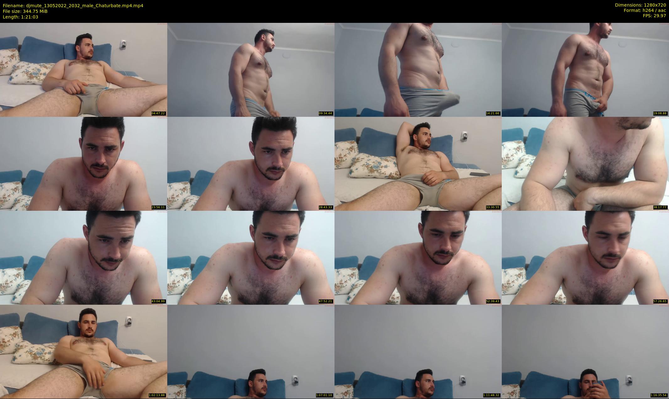 djmute — 82 minute Chaturbate male cam show recording, 720p, May 13, 2022