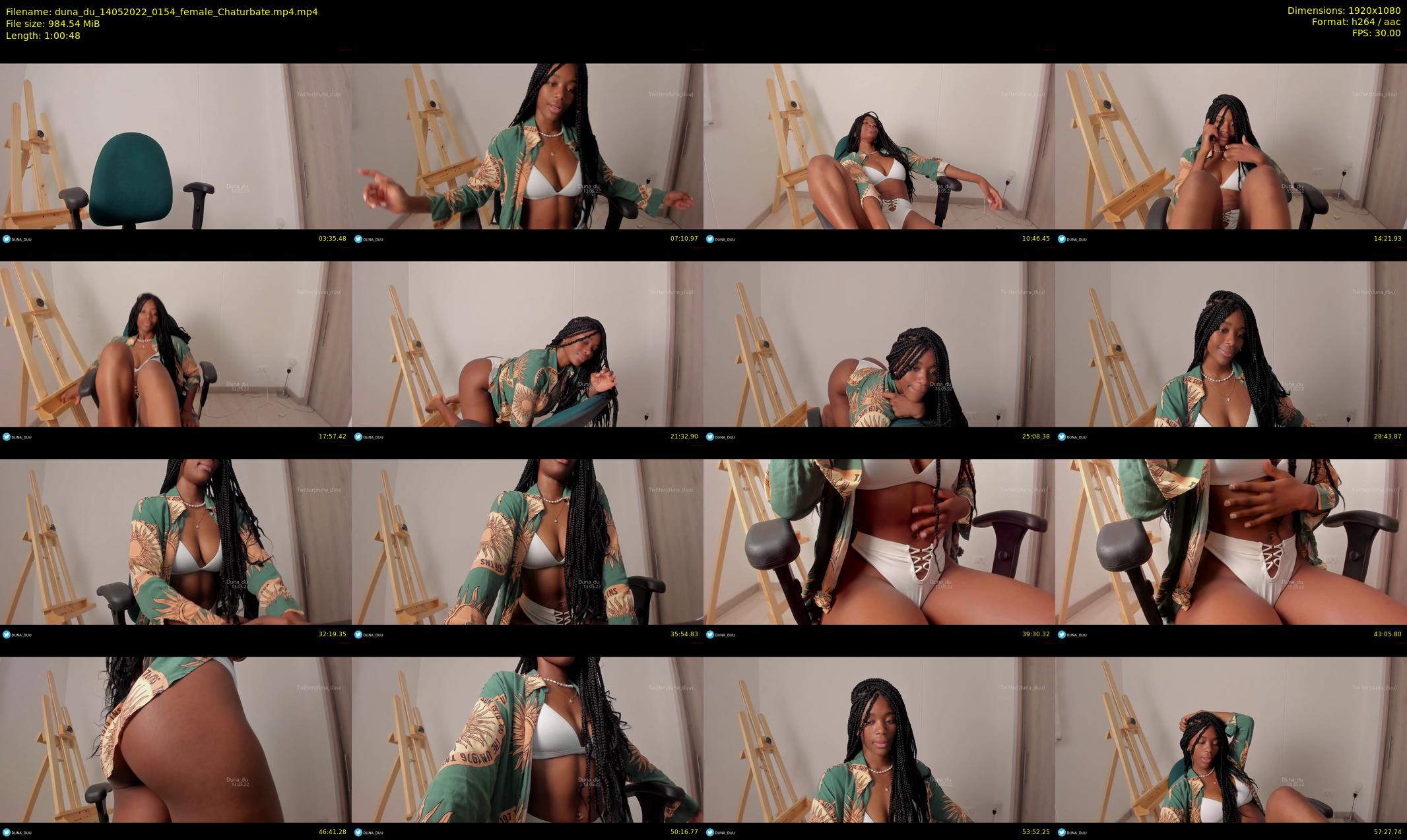 duna_du — 61 minute Chaturbate female cam show recording, 1080p, May 14, 2022