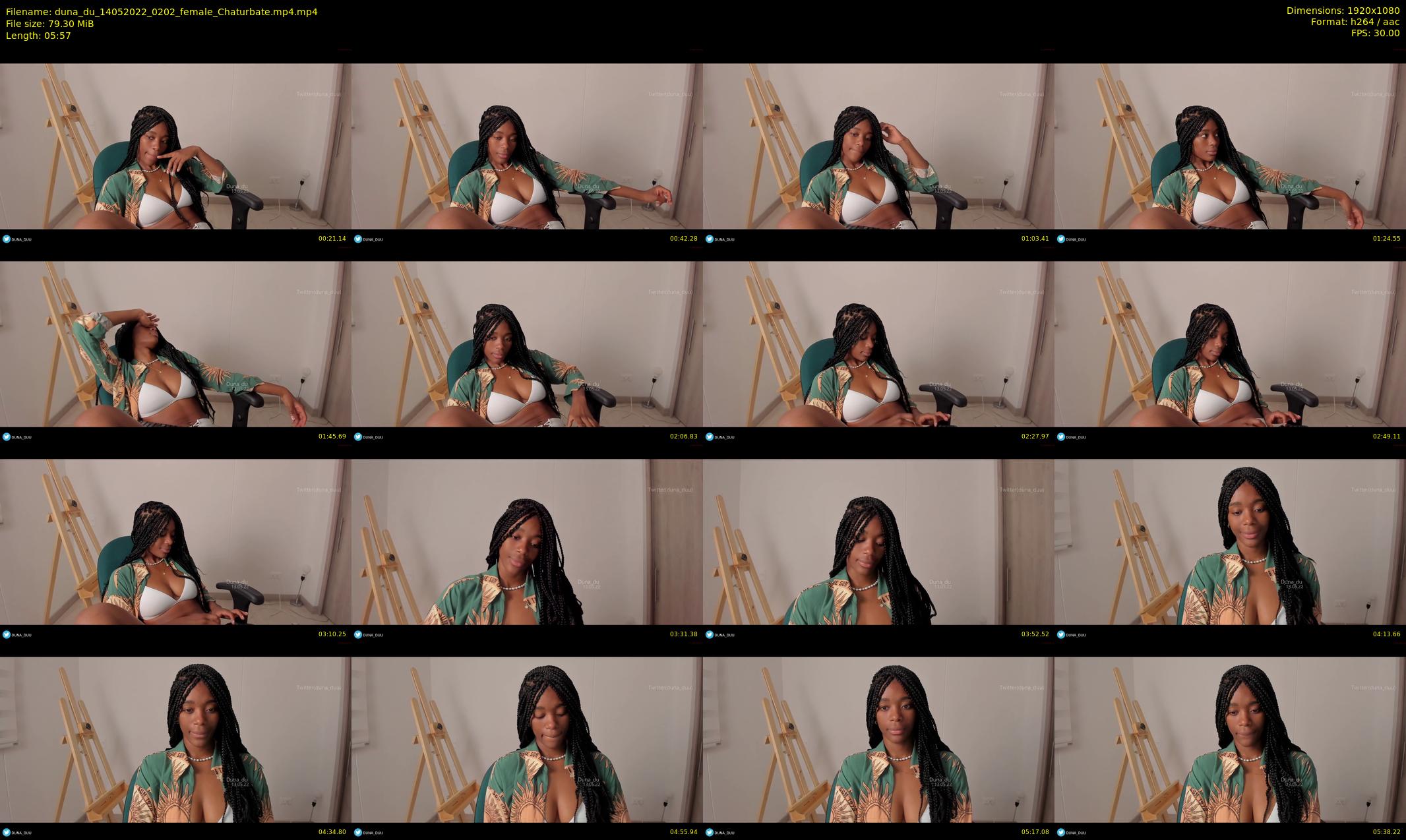 duna_du — 6 minute Chaturbate female cam show recording, 1080p, May 14, 2022