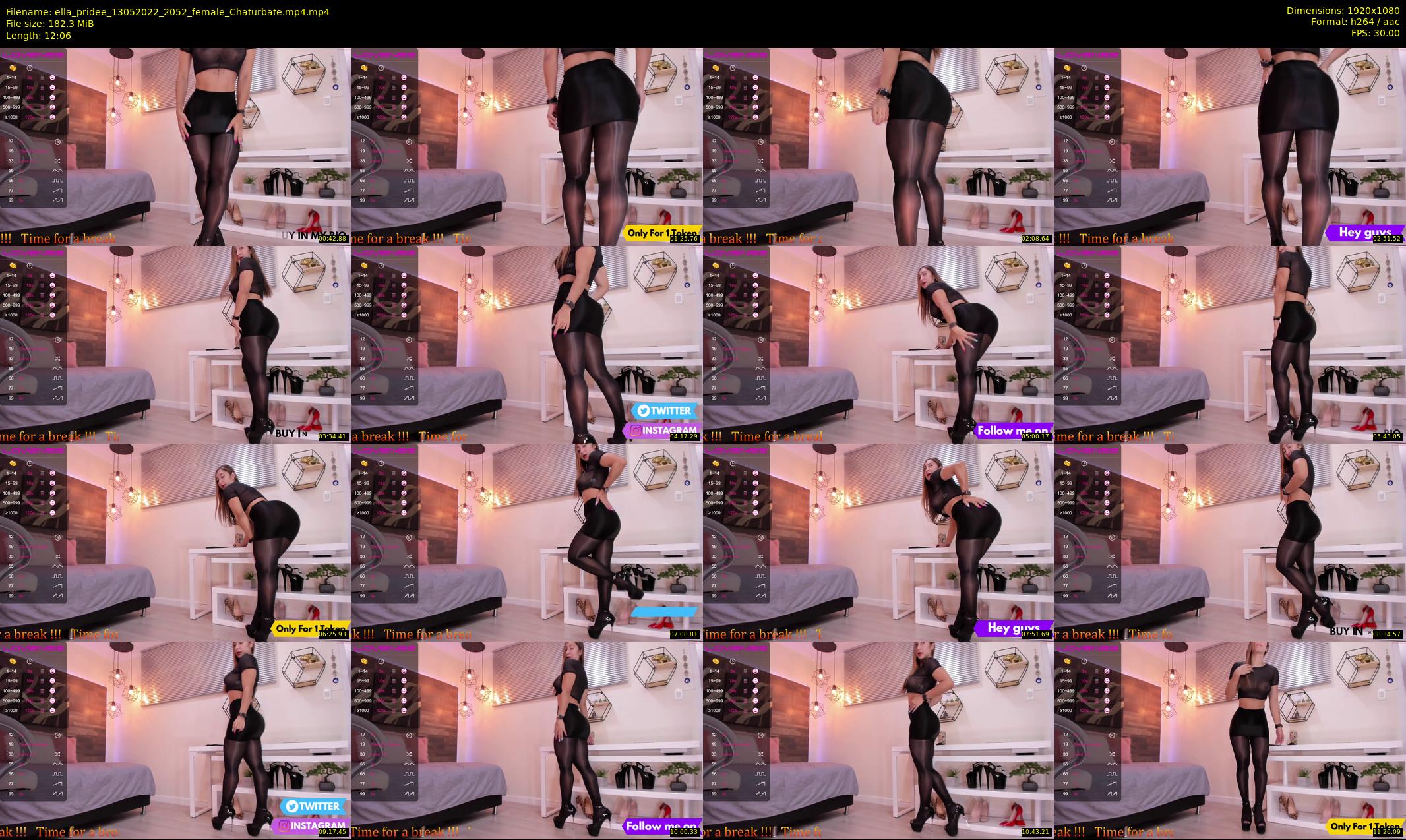 ella_pridee — 13 minute Chaturbate female cam show recording, 1080p, May 13, 2022