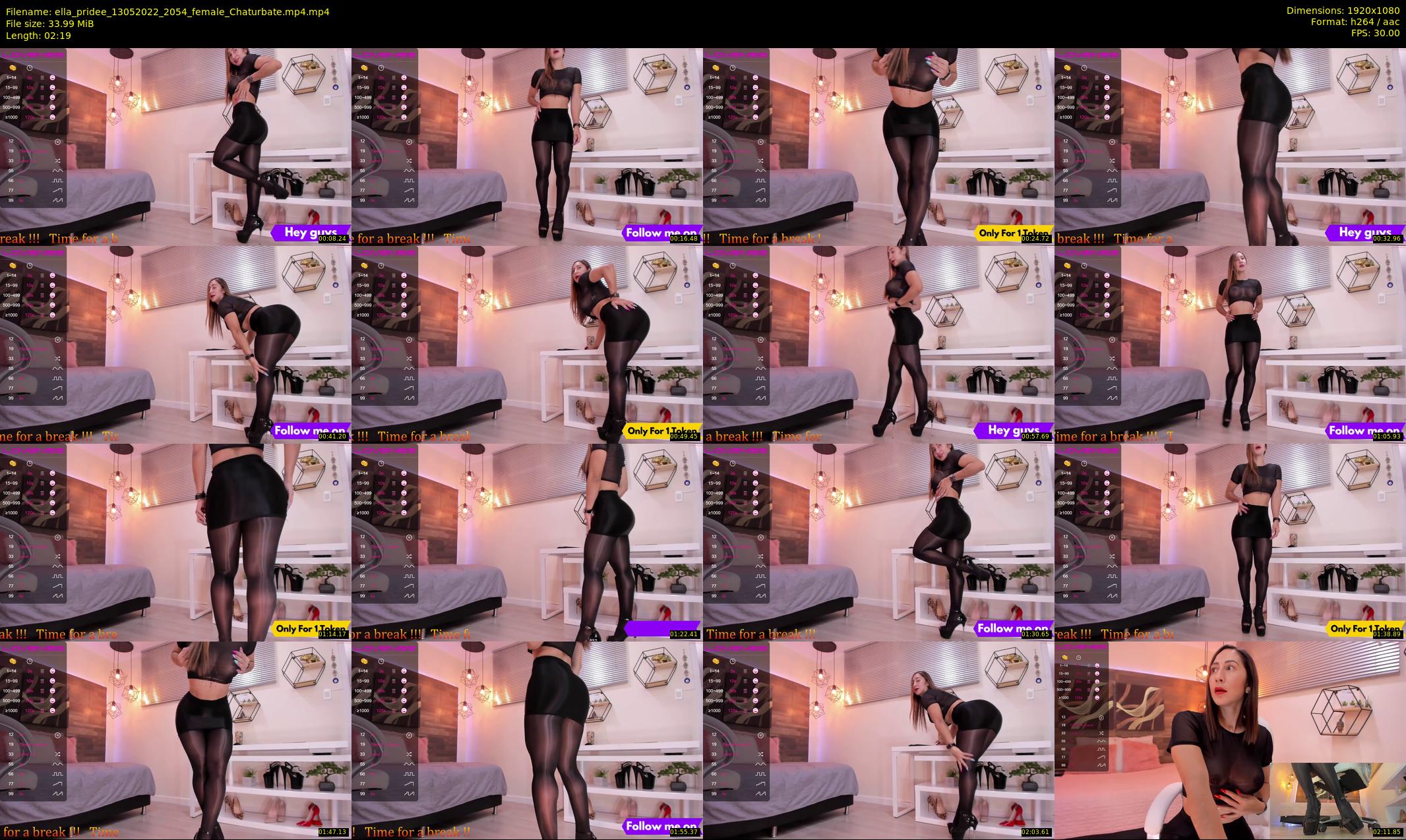 ella_pridee — 3 minute Chaturbate female cam show recording, 1080p, May 13, 2022
