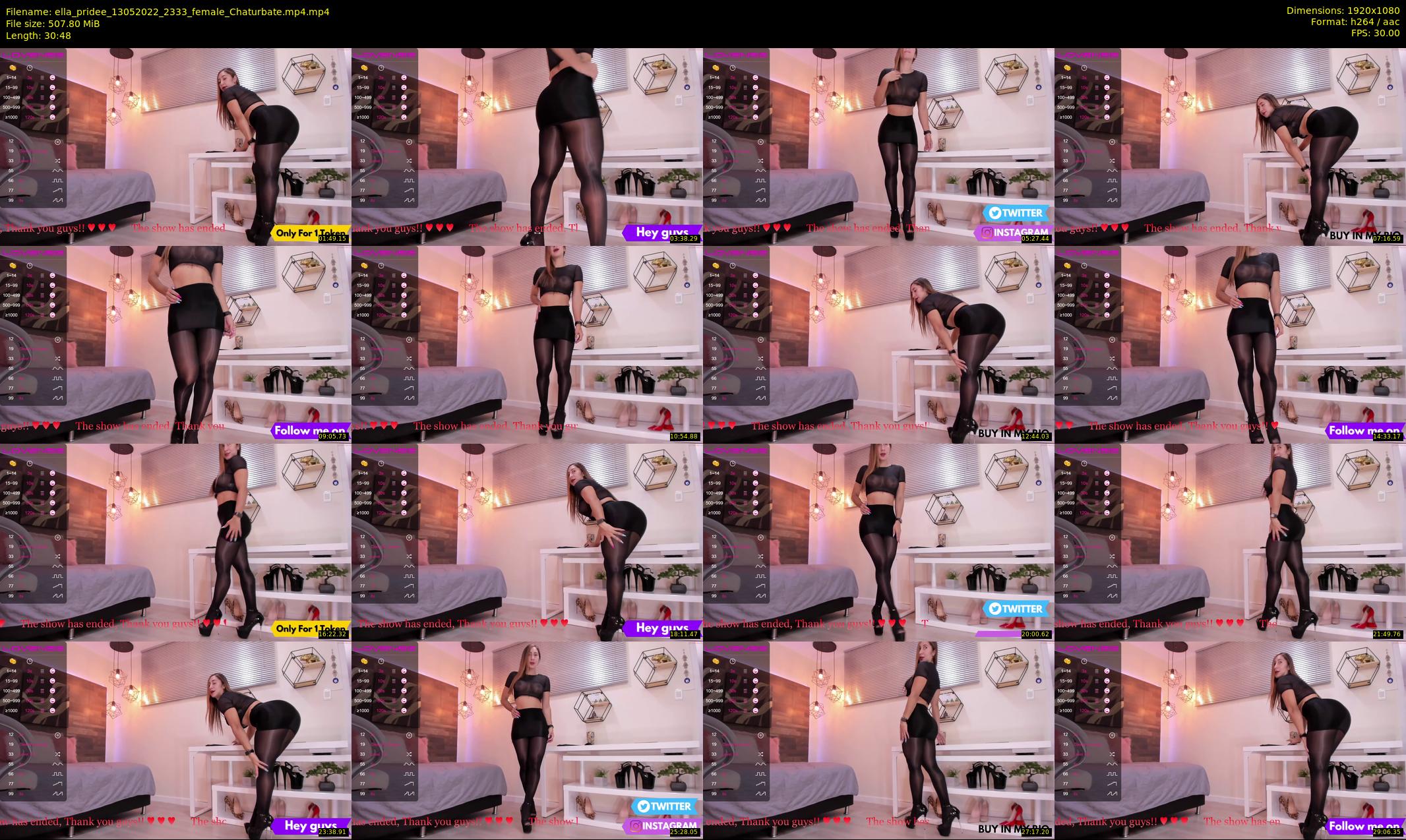 ella_pridee — 31 minute Chaturbate female cam show recording, 1080p, May 13, 2022