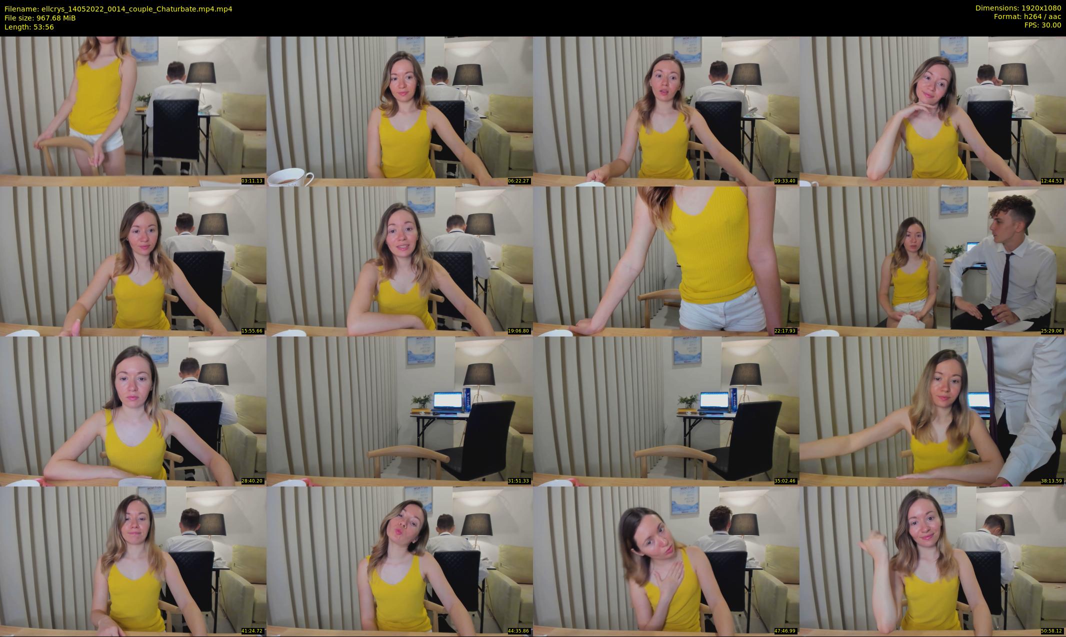ellcrys — 54 minute Chaturbate couple cam show recording, 1080p, May 14, 2022