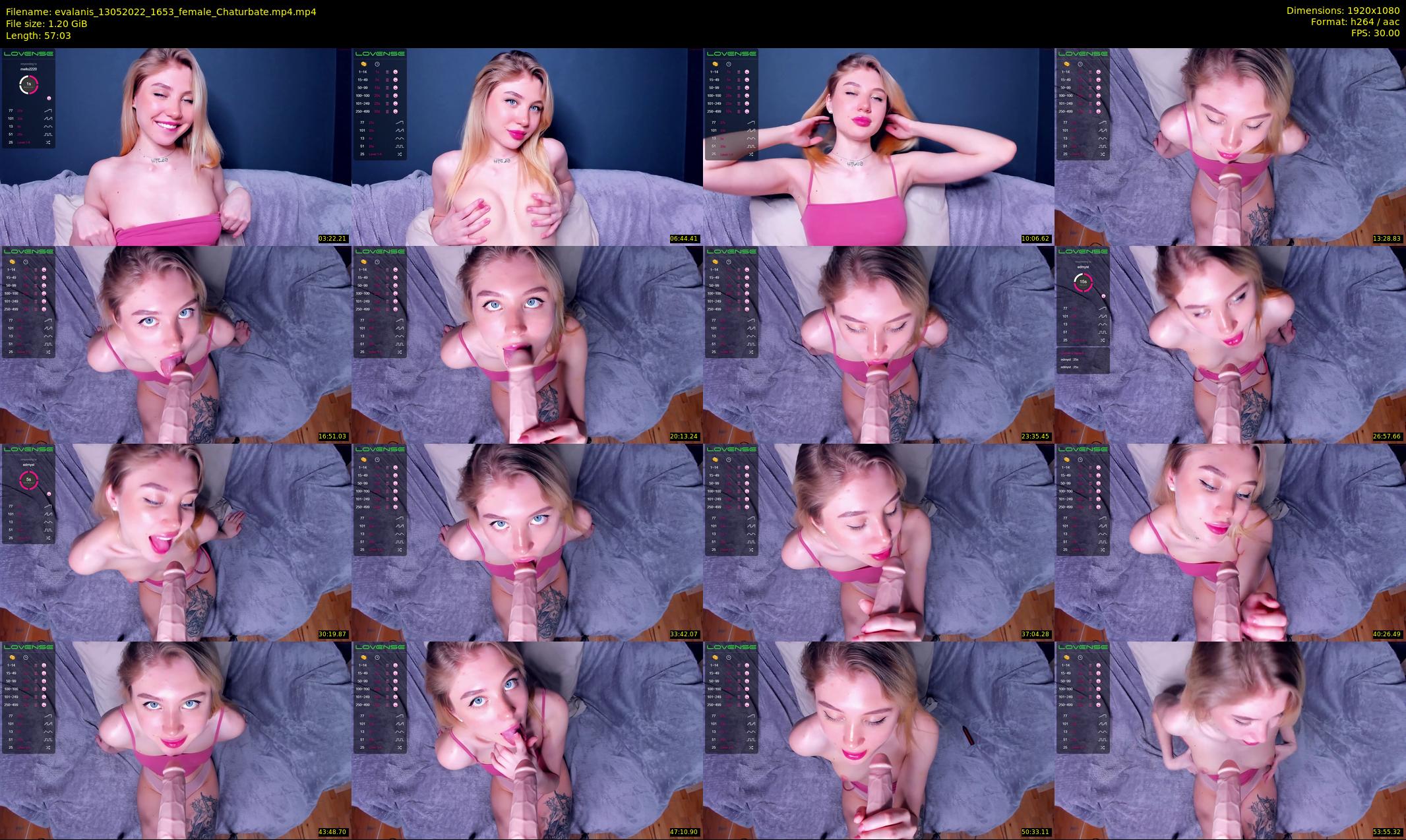 evalanis — 58 minute Chaturbate couple cam show recording, 1080p, May 13, 2022