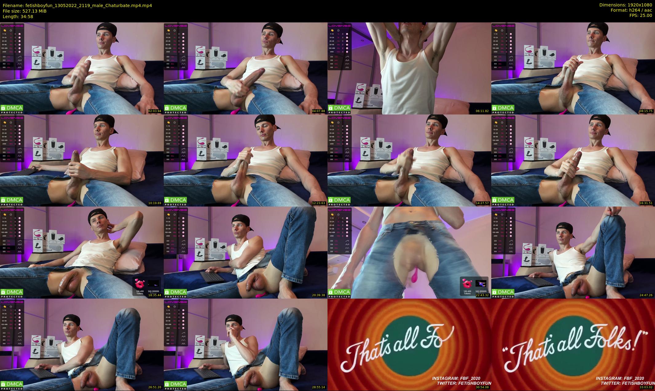 fetishboyfun — 35 minute Chaturbate male cam show recording, 1080p, May 13, 2022