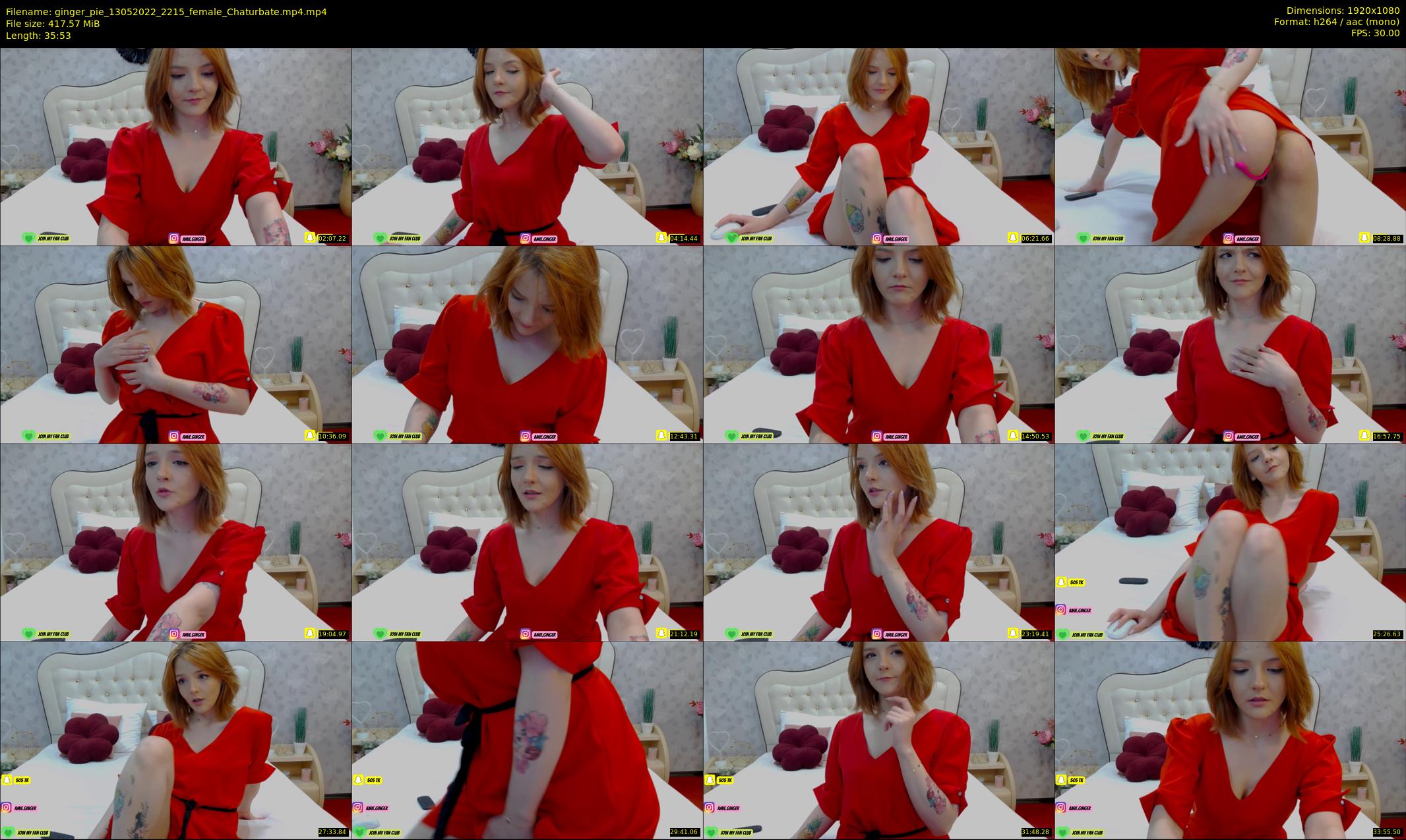 ginger_pie — 36 minute Chaturbate female cam show recording, 1080p, May 13, 2022