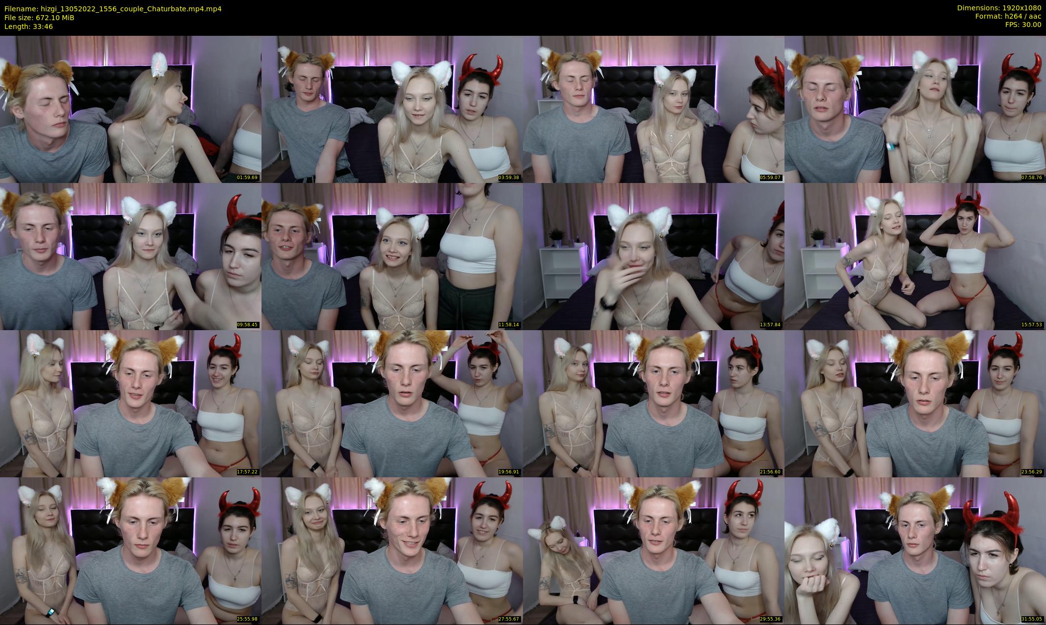 hizgi — 34 minute Chaturbate couple cam show recording, 1080p, May 13, 2022