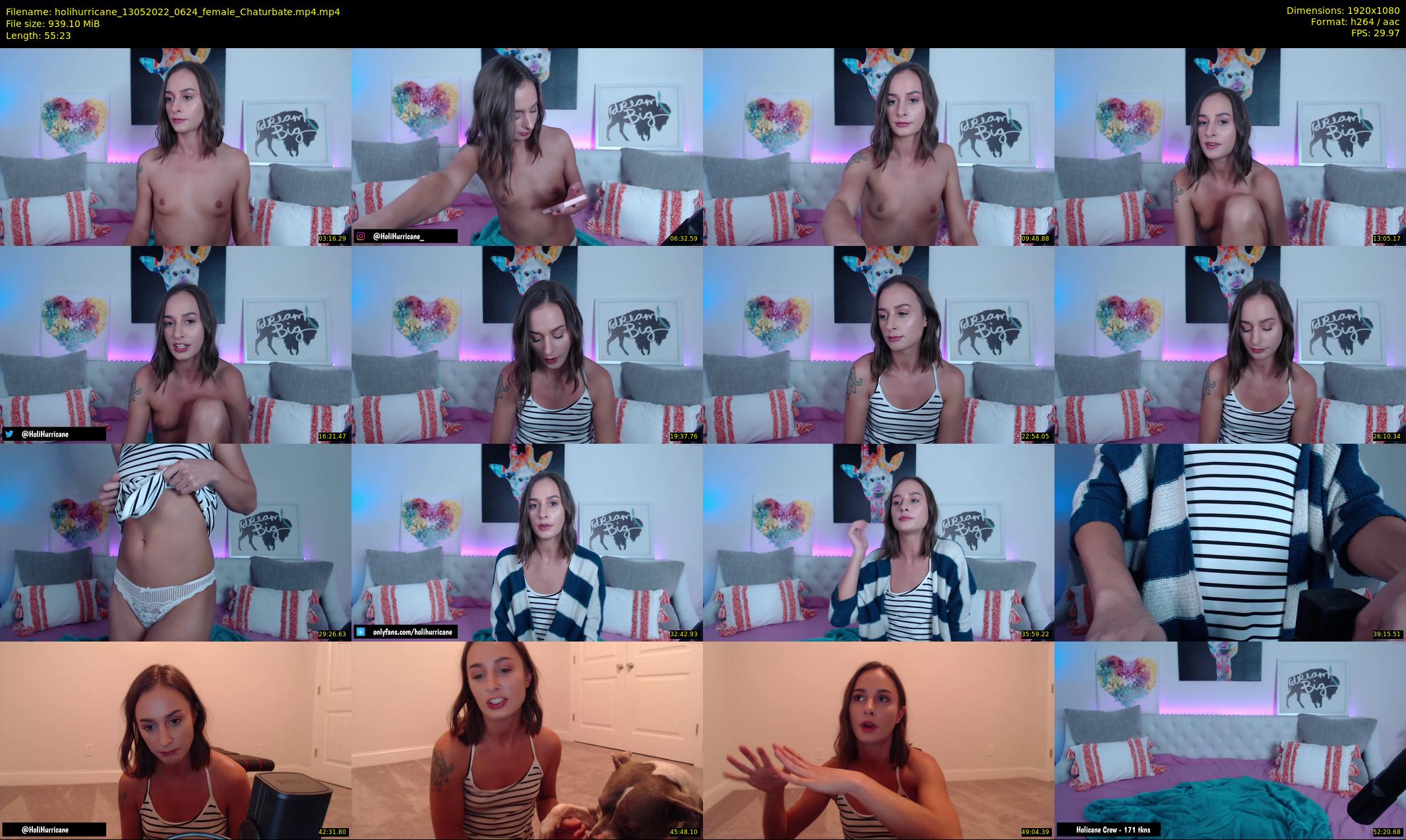 holihurricane — 56 minute Chaturbate female cam show recording, 1080p, May 13, 2022