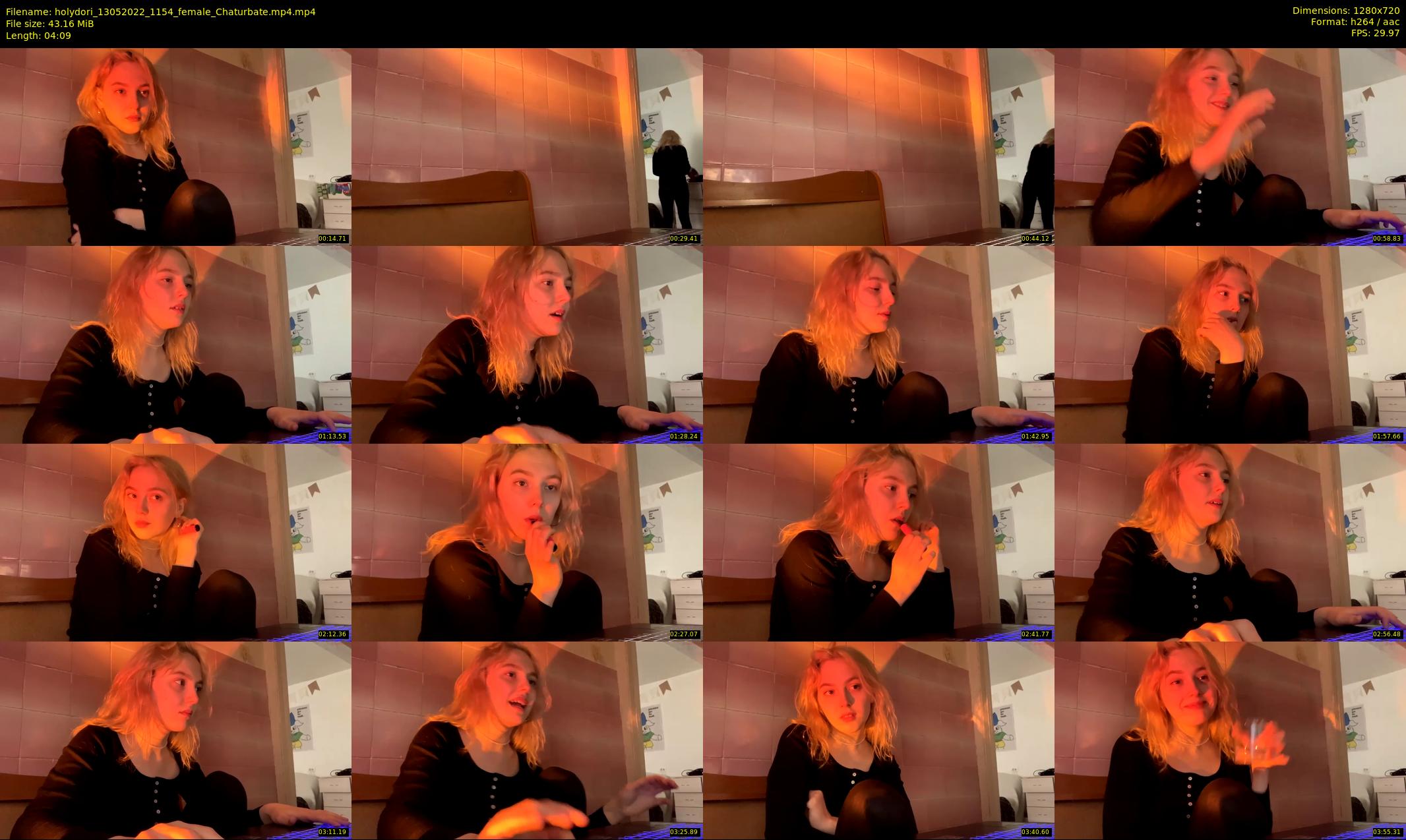 holydori — 5 minute Chaturbate female cam show recording, 720p, May 13, 2022