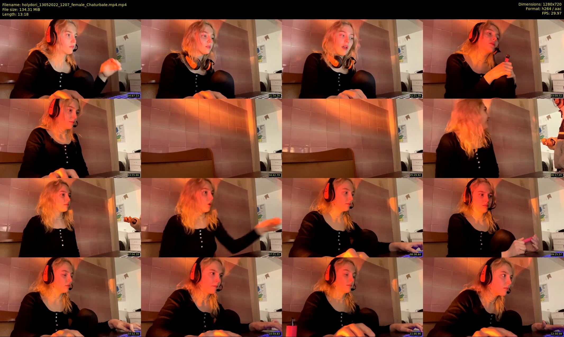 holydori — 14 minute Chaturbate female cam show recording, 720p, May 13, 2022