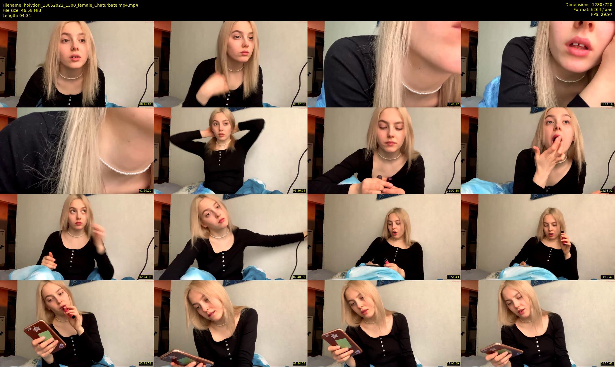 holydori — 5 minute Chaturbate female cam show recording, 720p, May 13, 2022