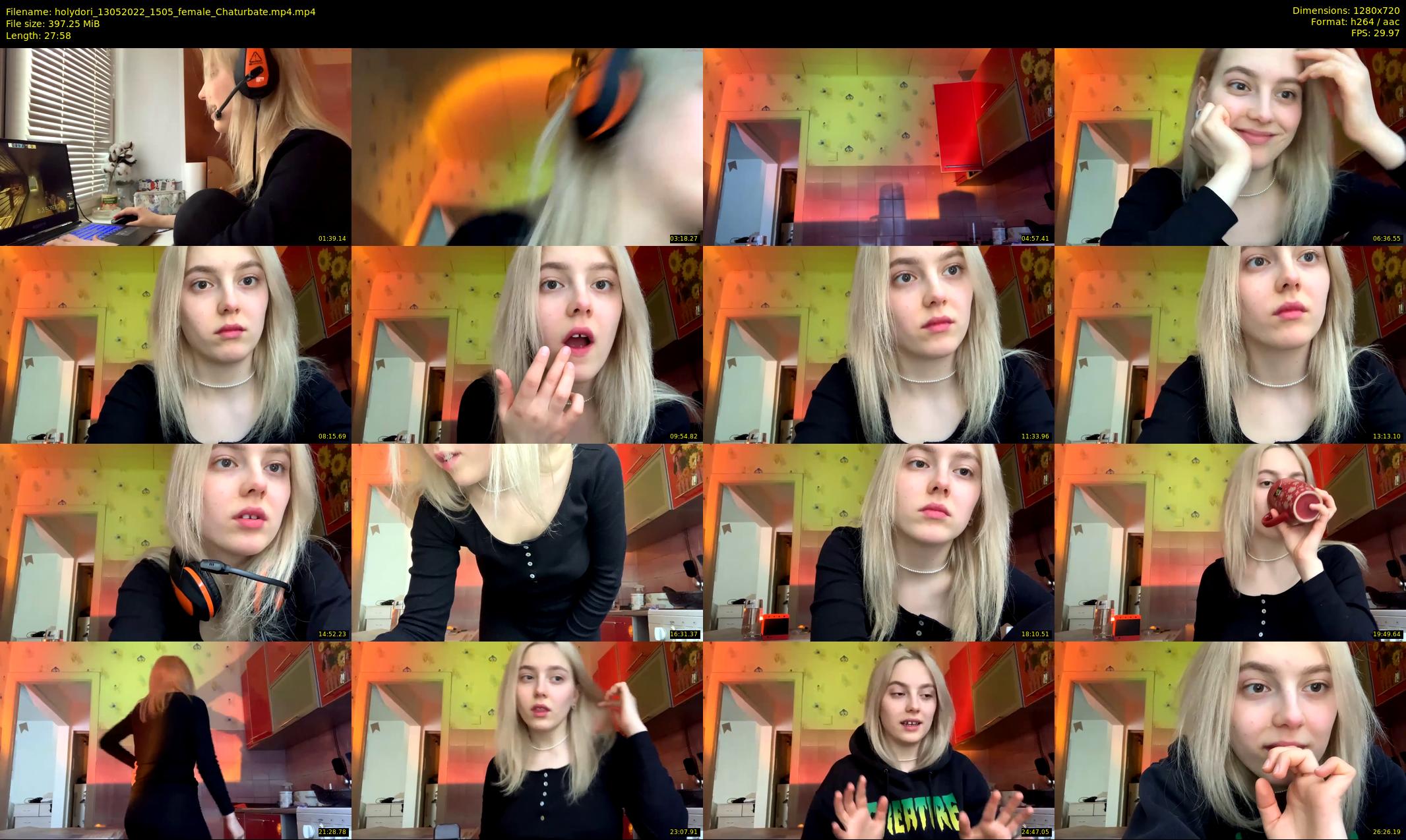 holydori — 28 minute Chaturbate female cam show recording, 720p, May 13, 2022