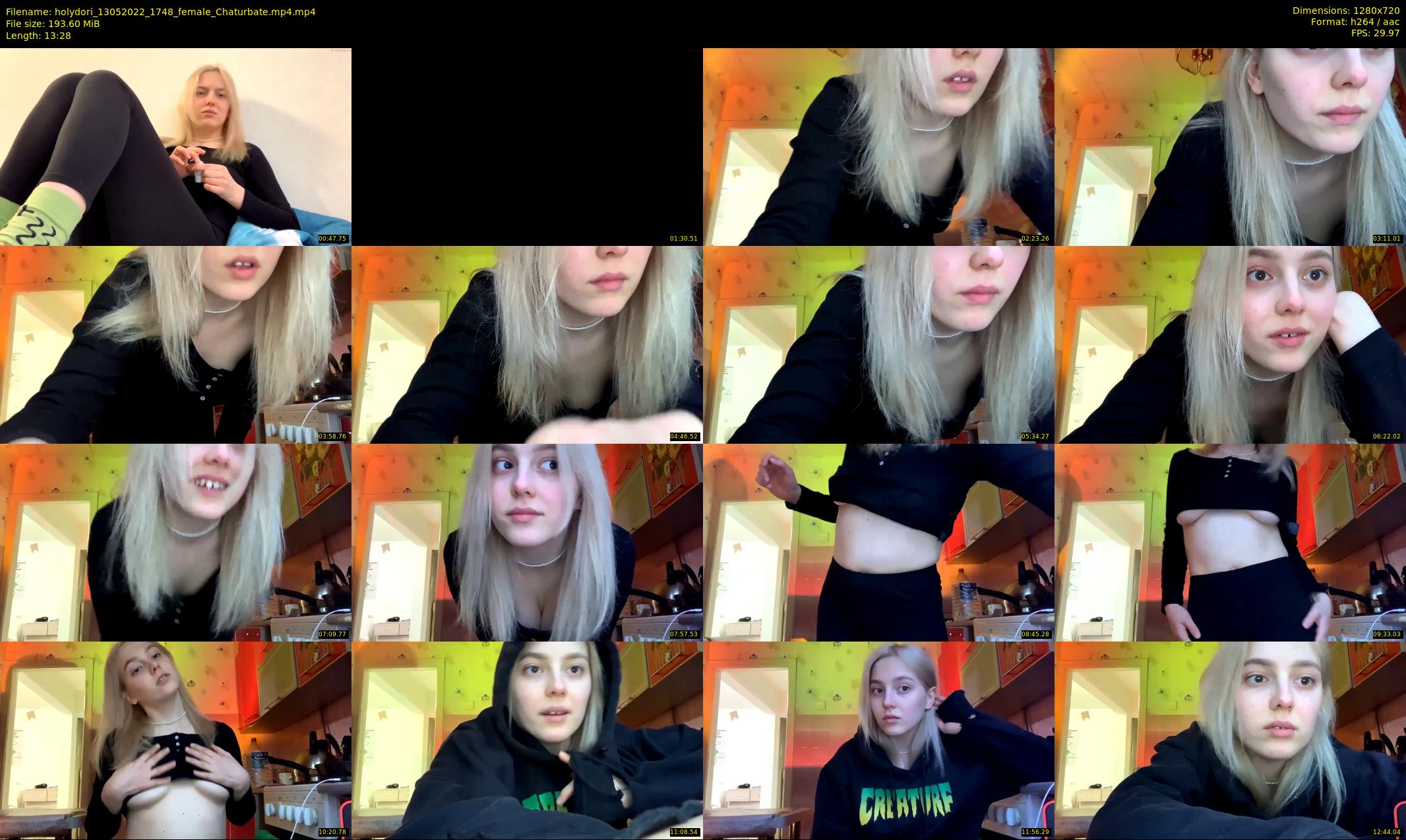 holydori — 14 minute Chaturbate female cam show recording, 720p, May 13, 2022