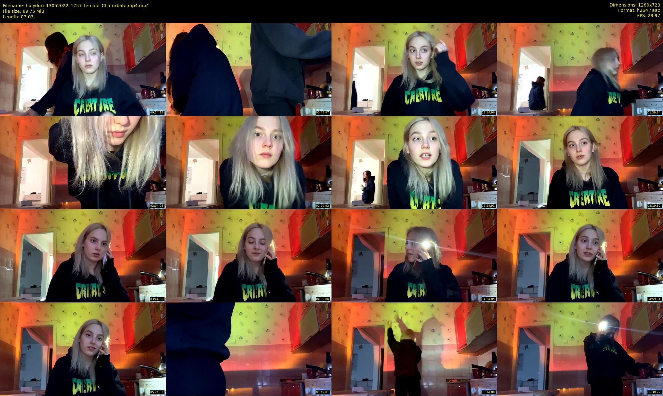 holydori — 8 minute Chaturbate female cam show recording, 720p, May 13, 2022