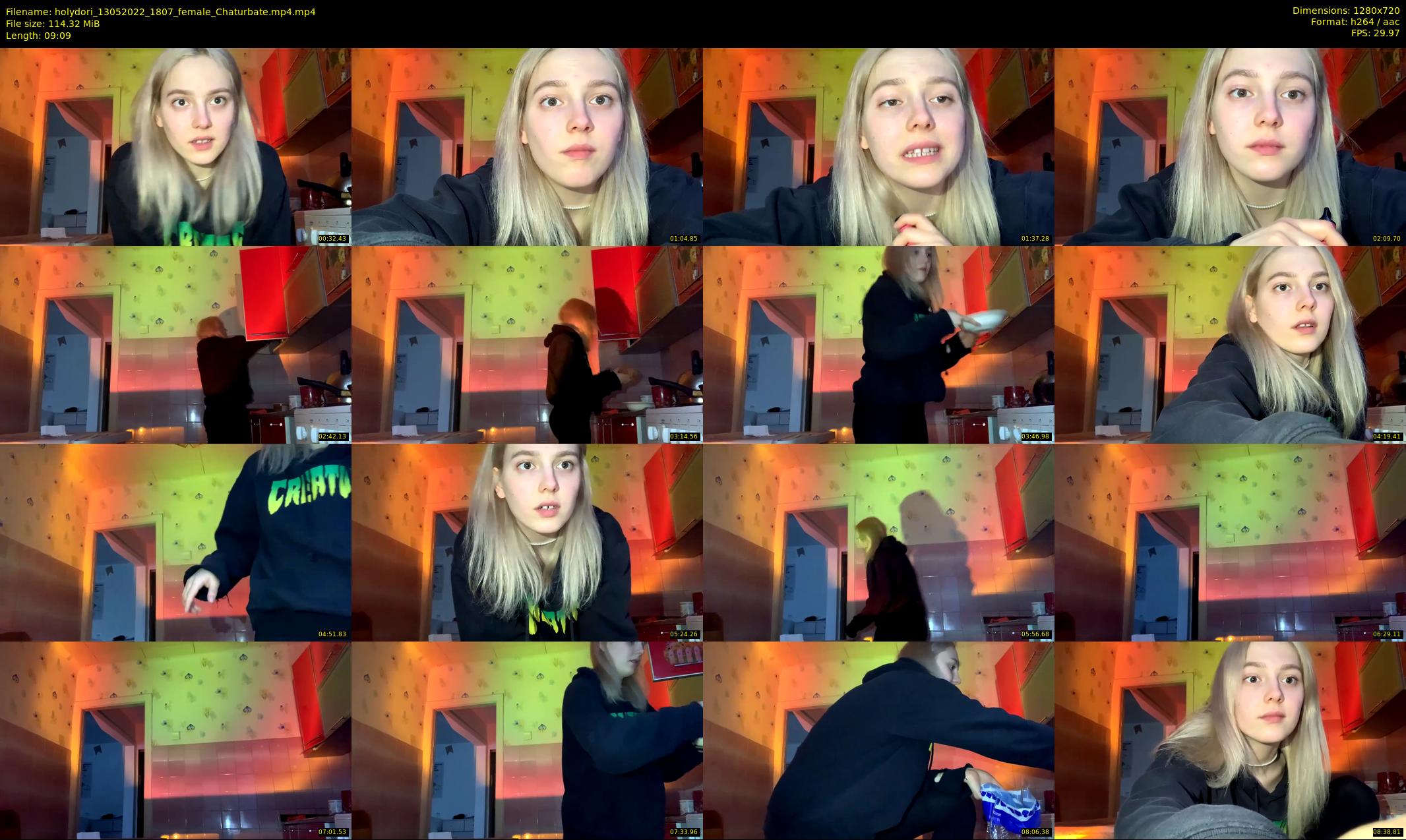 holydori — 10 minute Chaturbate female cam show recording, 720p, May 13, 2022