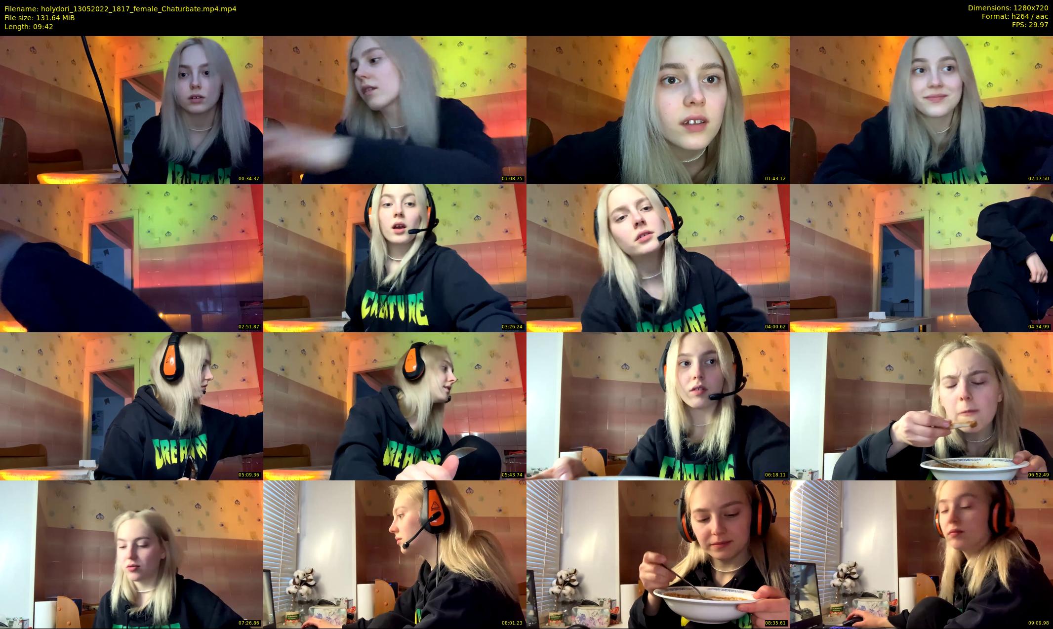 holydori — 10 minute Chaturbate female cam show recording, 720p, May 13, 2022