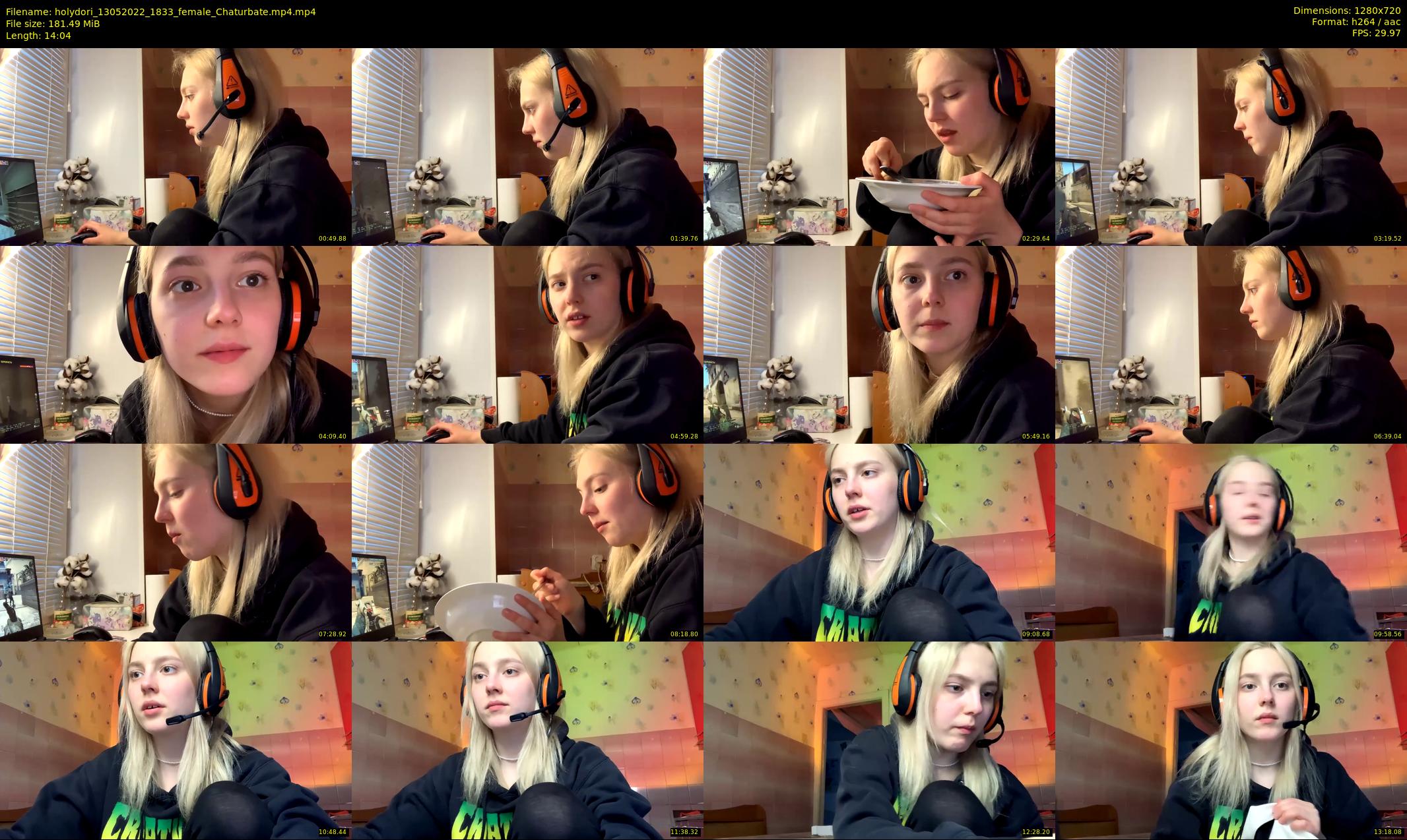 holydori — 15 minute Chaturbate female cam show recording, 720p, May 13, 2022