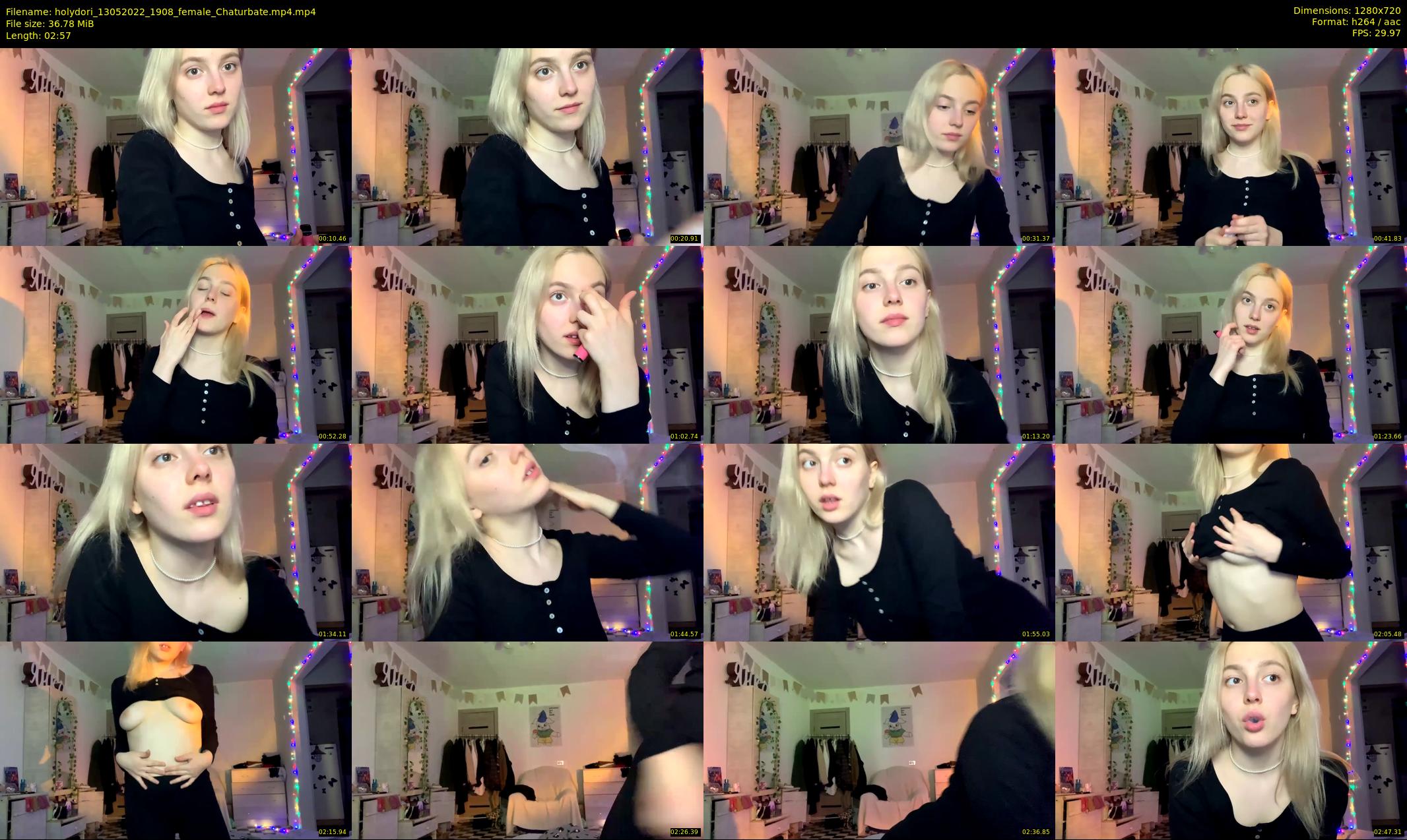 holydori — 3 minute Chaturbate female cam show recording, 720p, May 13, 2022
