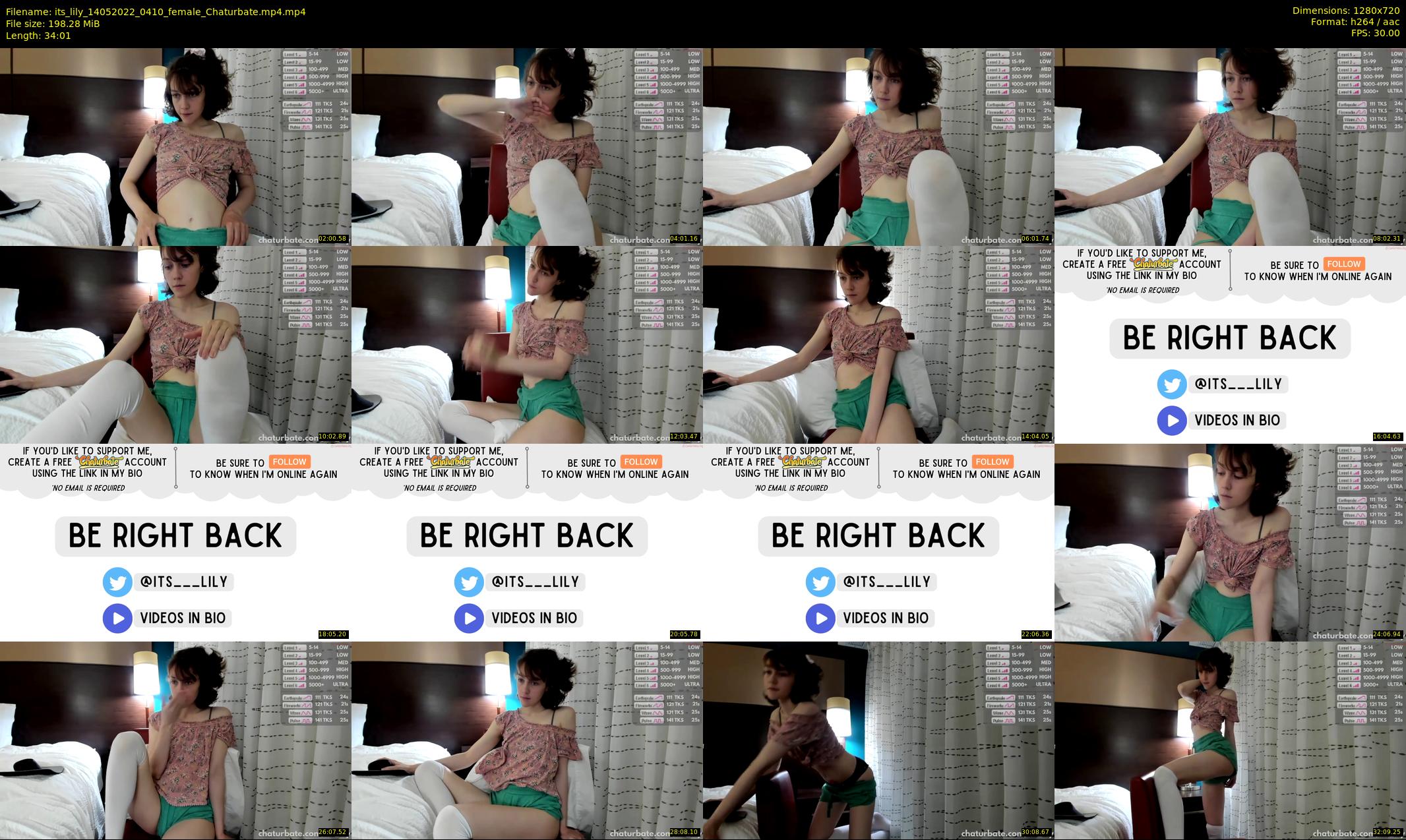 its_lily — 35 minute Chaturbate female cam show recording, 720p, May 14, 2022