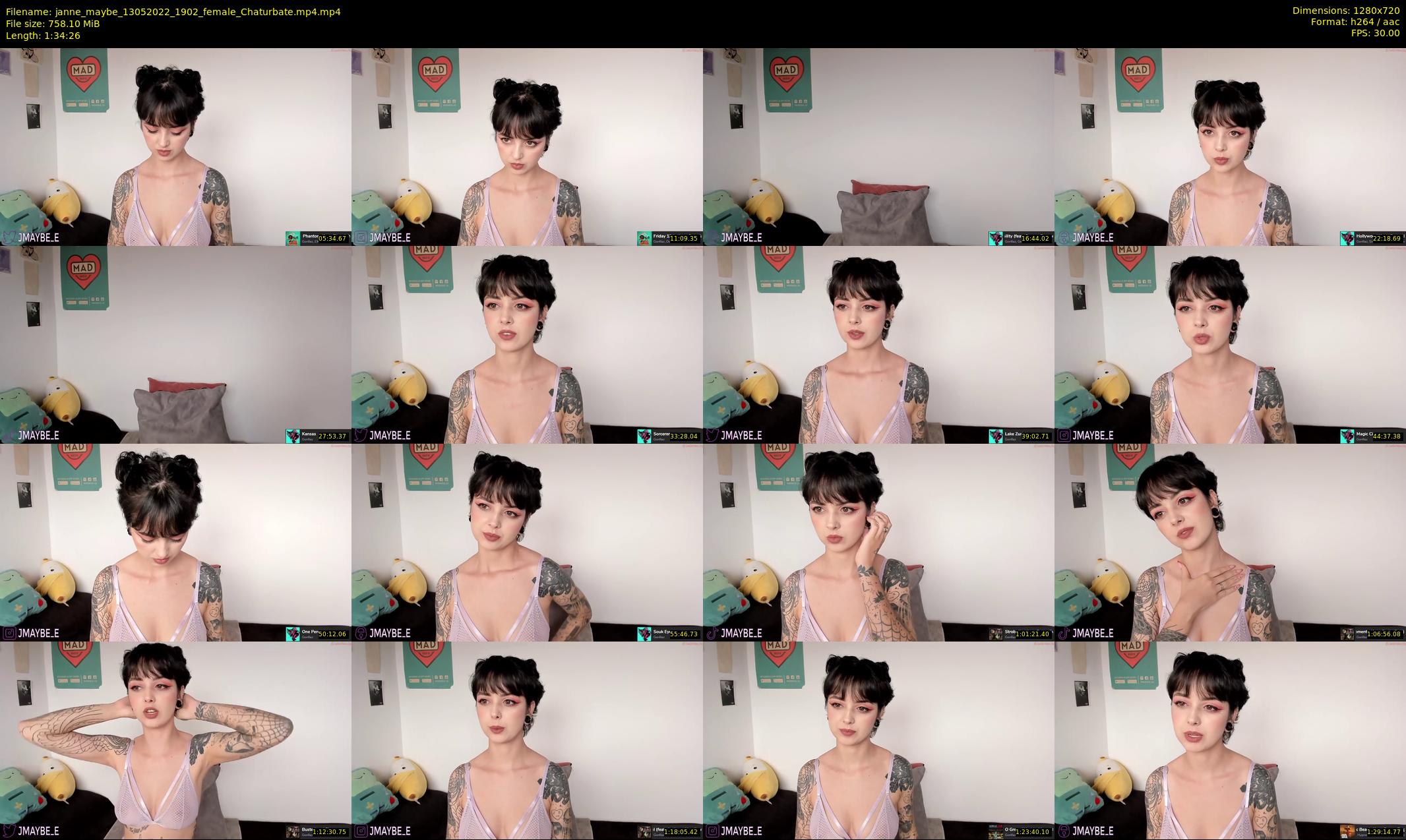 janne_maybe — 95 minute Chaturbate female cam show recording, 720p, May 13, 2022