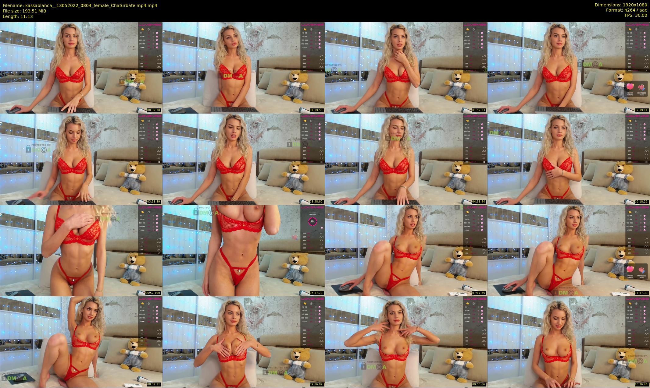 kassablanca_ — 12 minute Chaturbate female cam show recording, 1080p, May 13, 2022