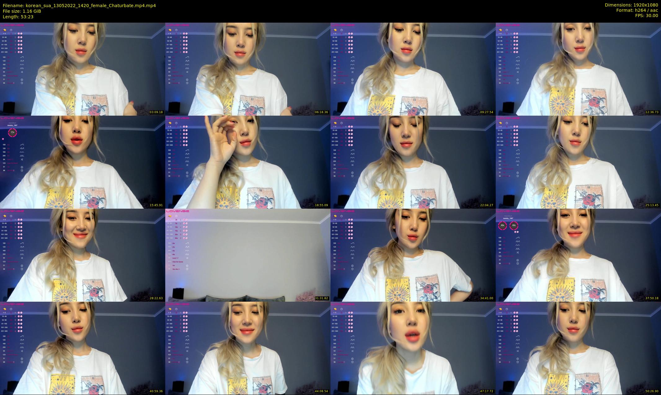 korean_sua — 54 minute Chaturbate female cam show recording, 1080p, May 13, 2022