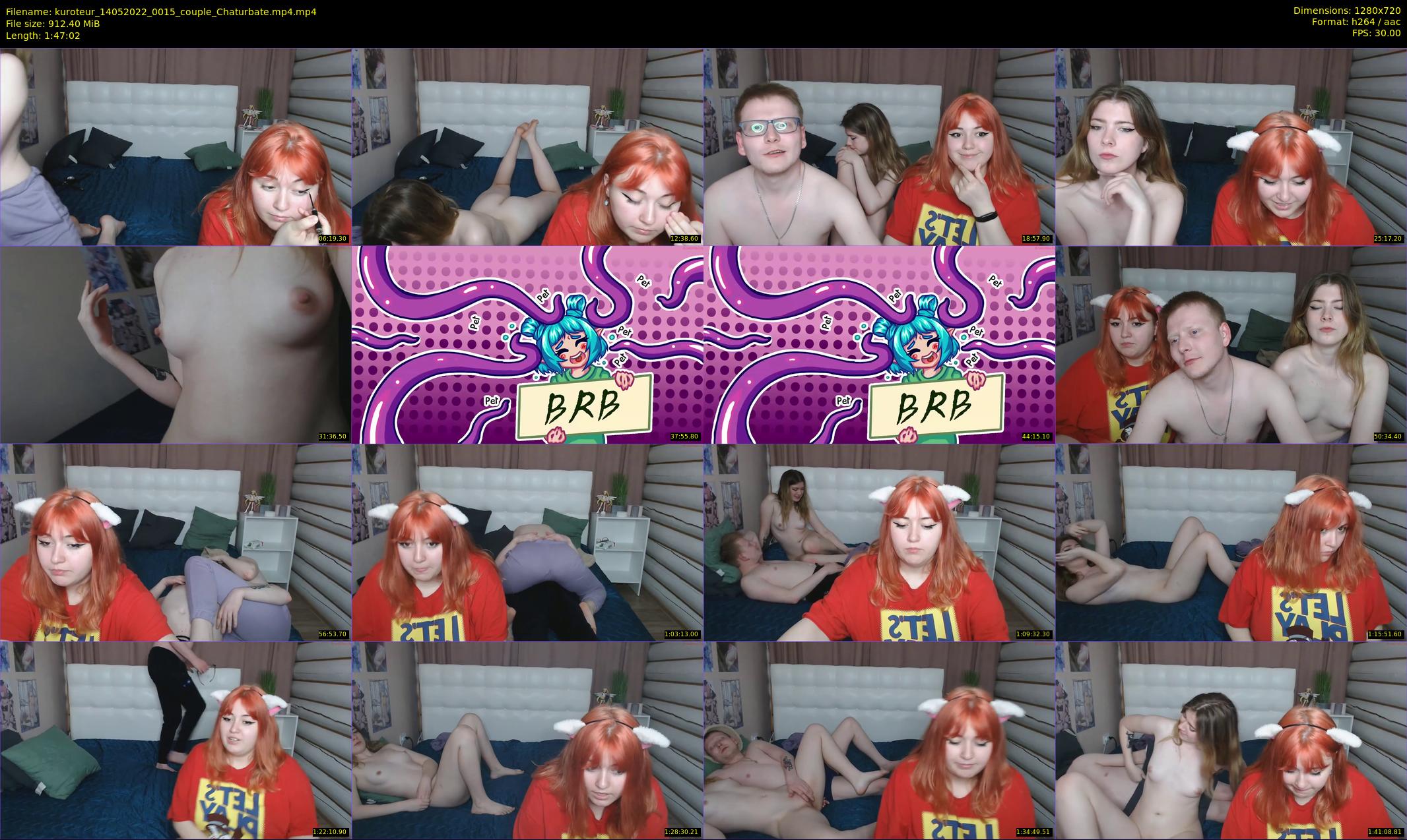 kuroteur — 108 minute Chaturbate couple cam show recording, 720p, May 14, 2022