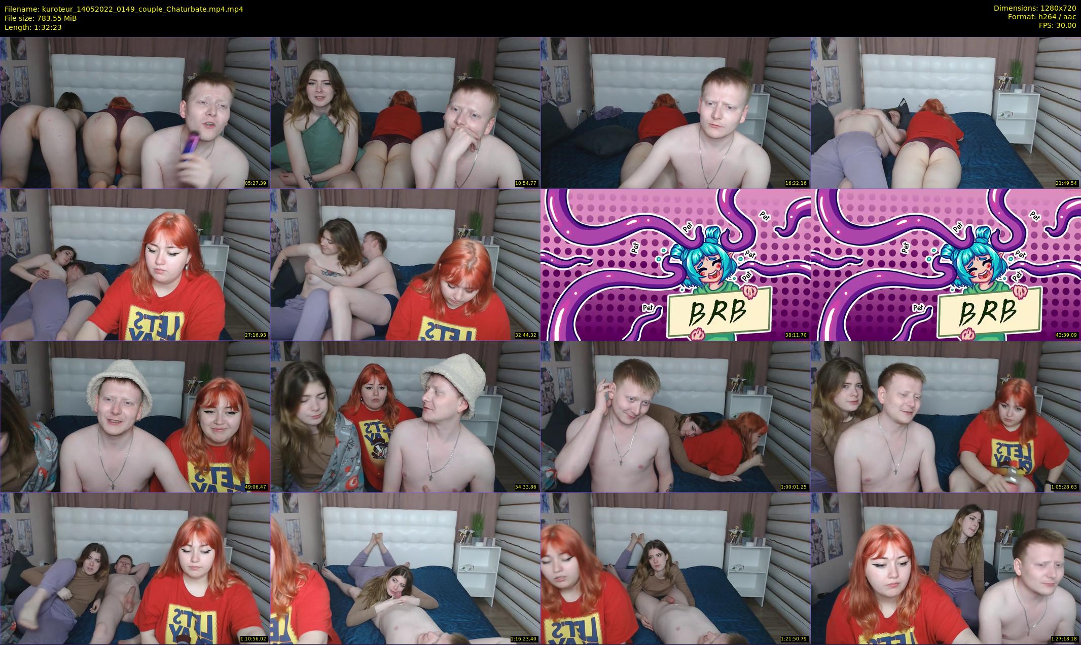 kuroteur — 93 minute Chaturbate couple cam show recording, 720p, May 14, 2022