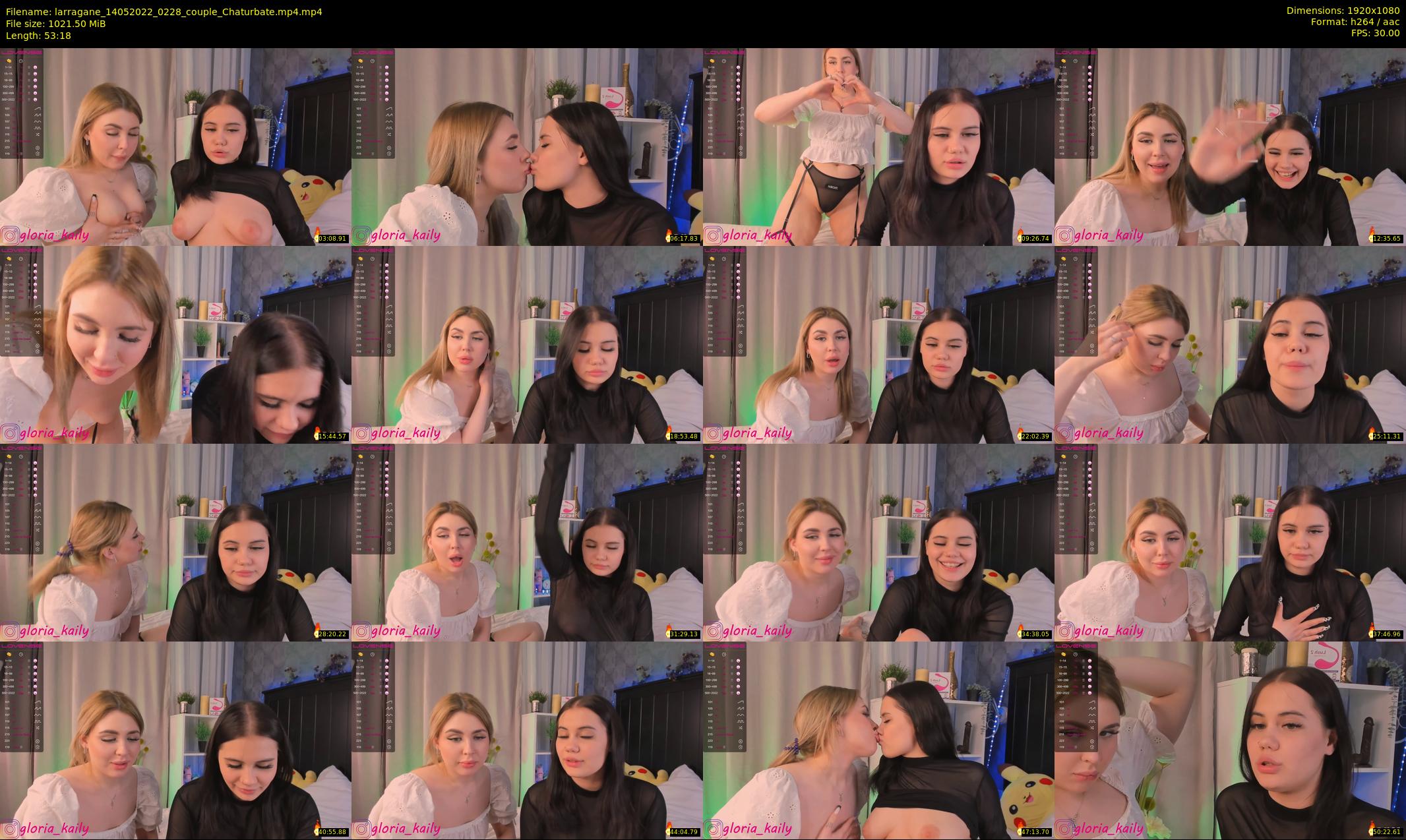 larragane — 54 minute Chaturbate couple cam show recording, 1080p, May 14, 2022