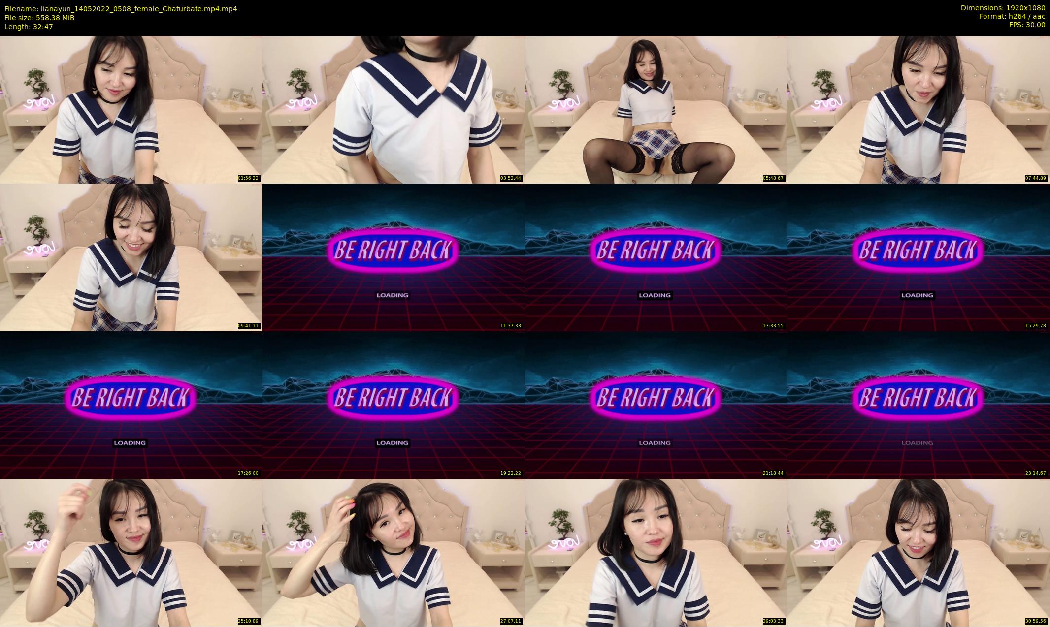 lianayun — 33 minute Chaturbate female cam show recording, 1080p, May 14, 2022