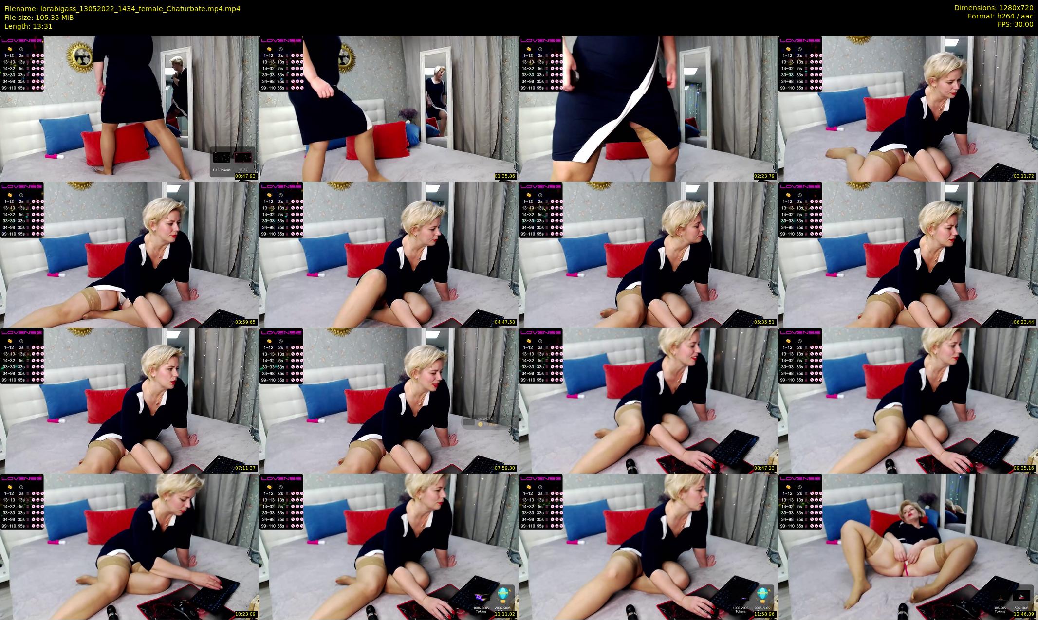 lorabigass — 14 minute Chaturbate female cam show recording, 720p, May 13, 2022