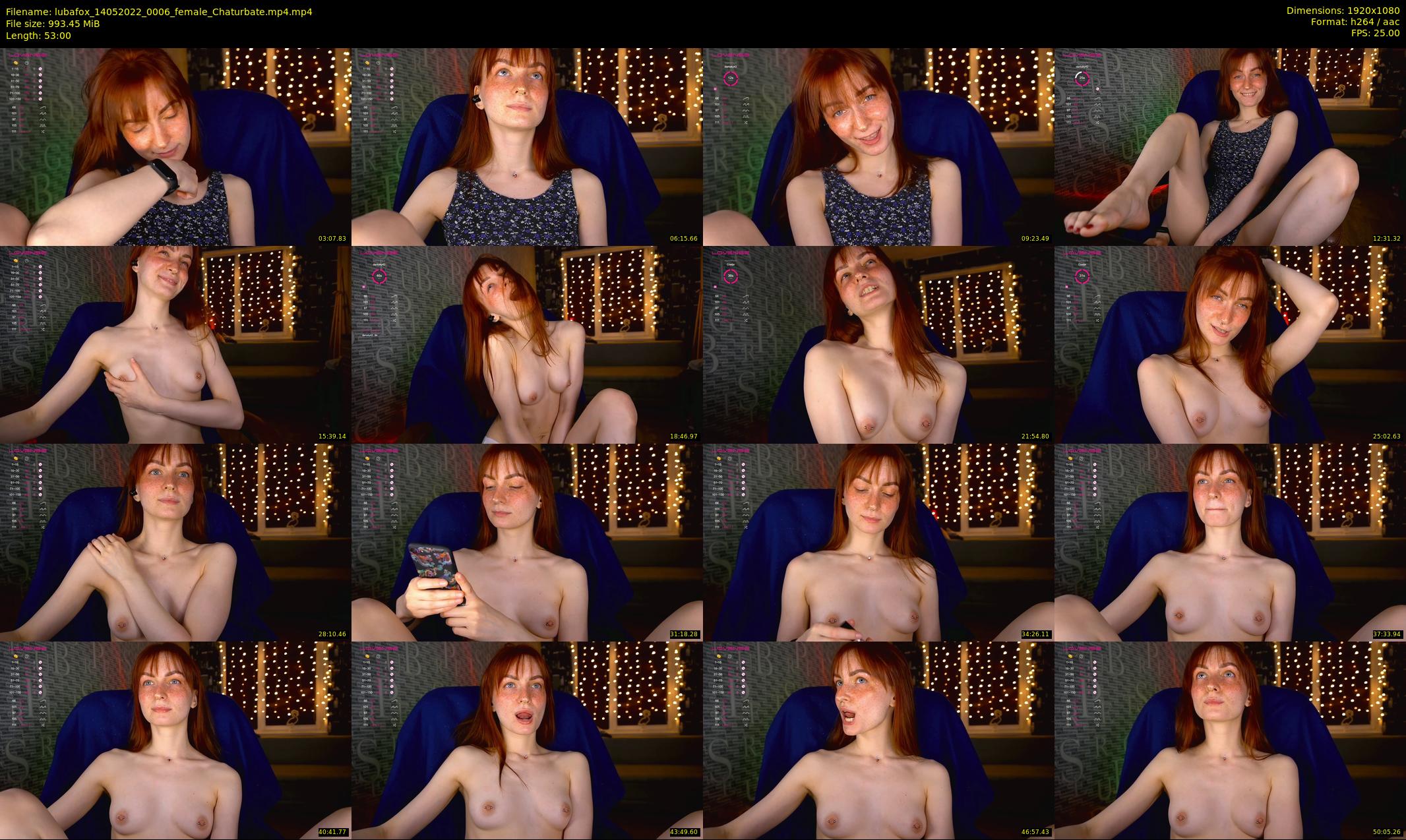 lubafox — 53 minute Chaturbate female cam show recording, 1080p, May 14, 2022